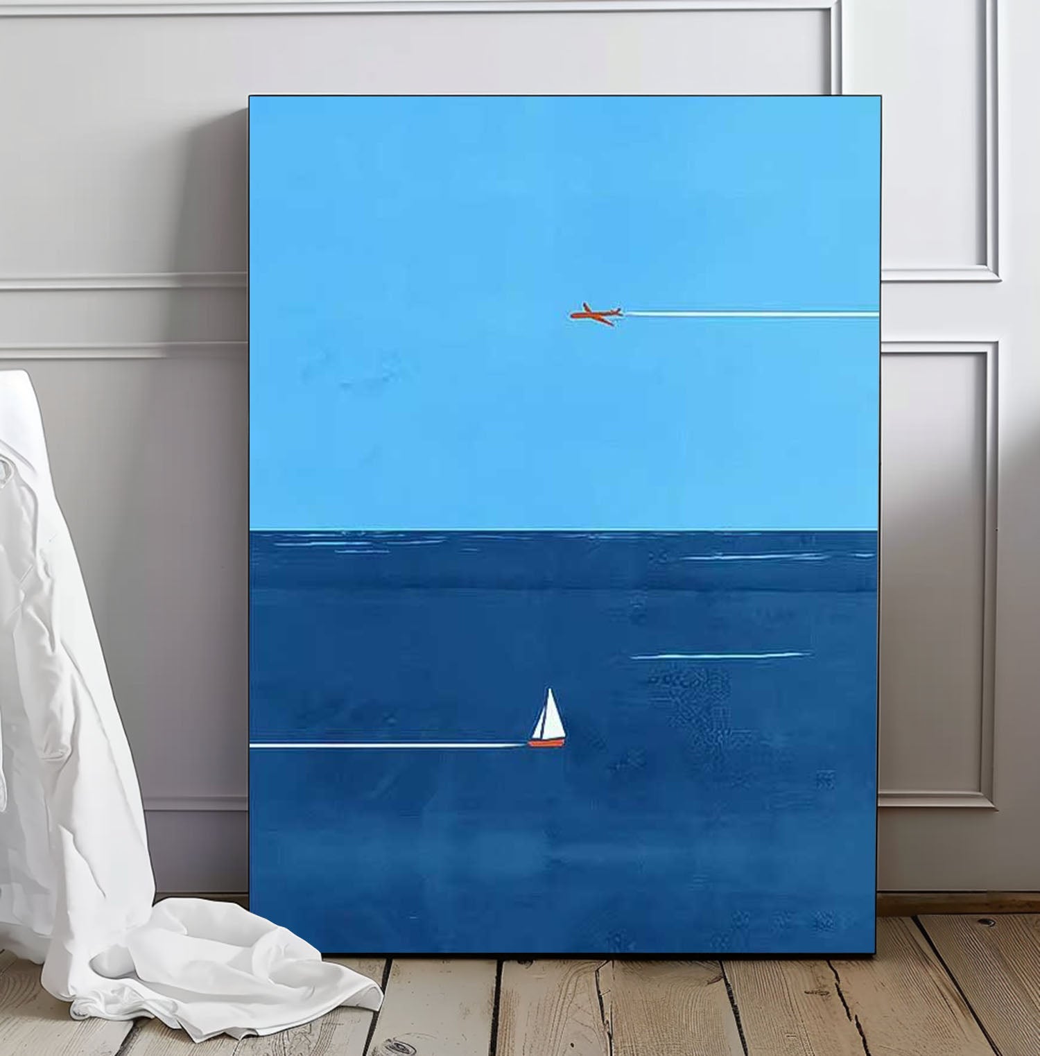 Wall Art Aerial View Minimalist Serene Solitary
