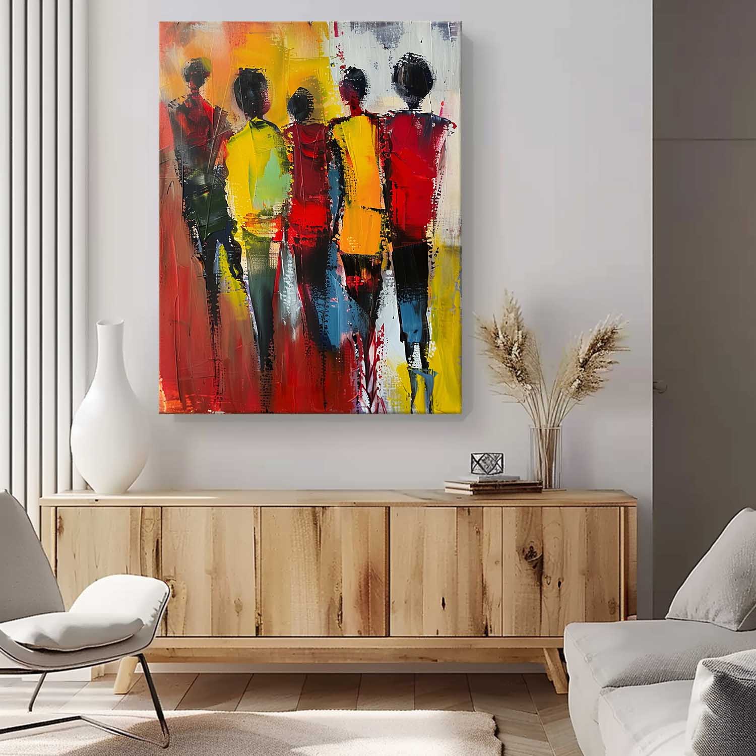 Wall Art People Serene Minimalist Neutral