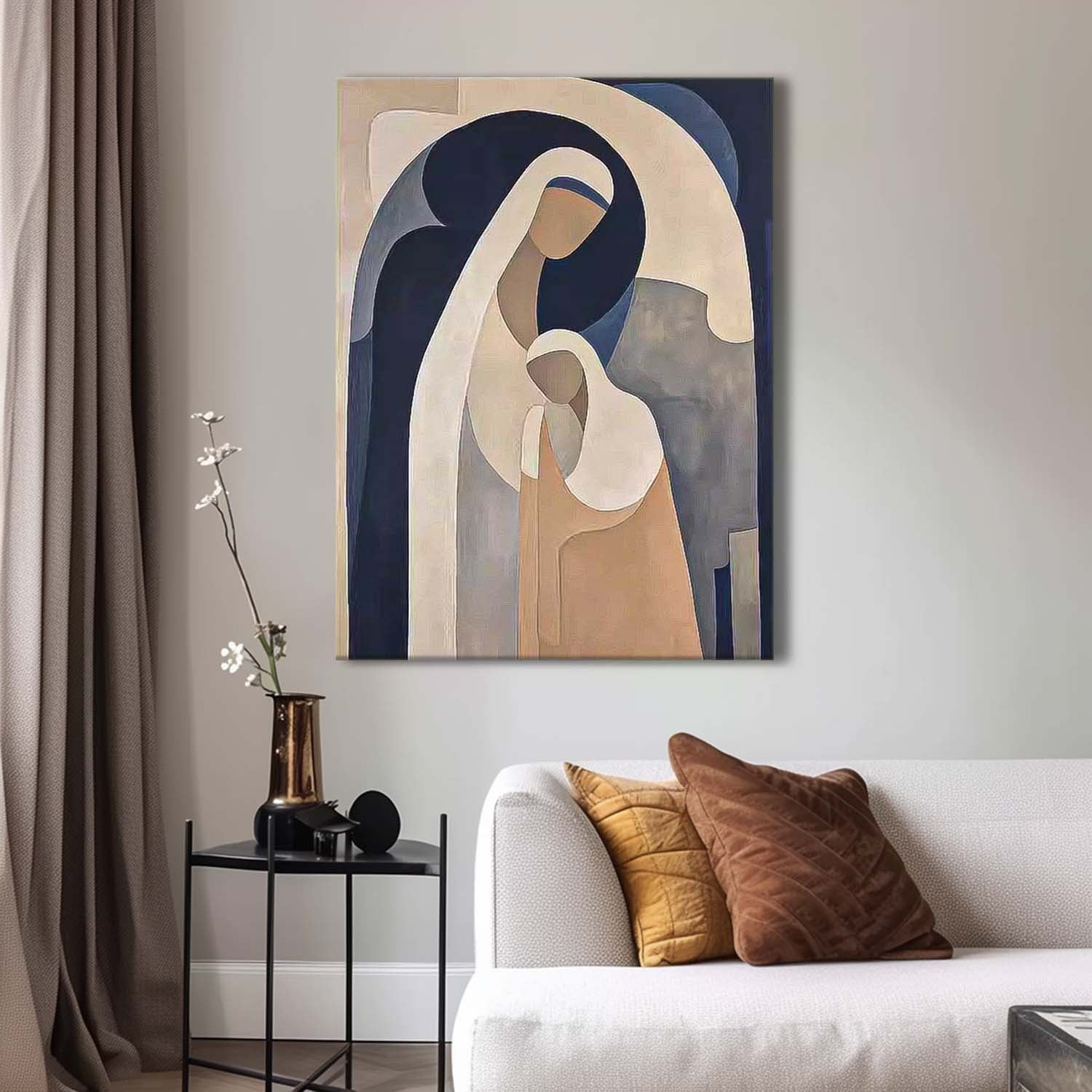 Wall Art Fragmented People Asymmetrical Cubist