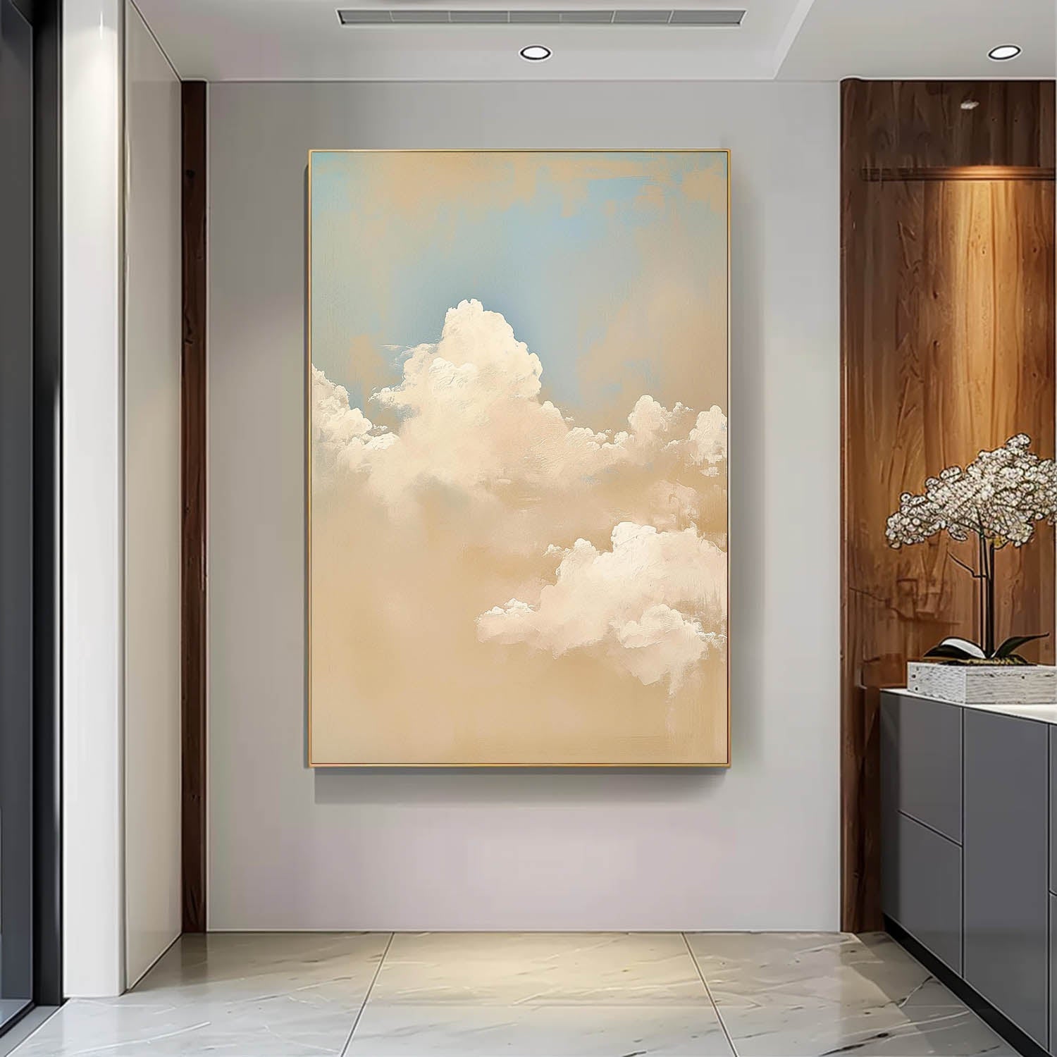 Wall Art Landscape Impasto Soft Cloud