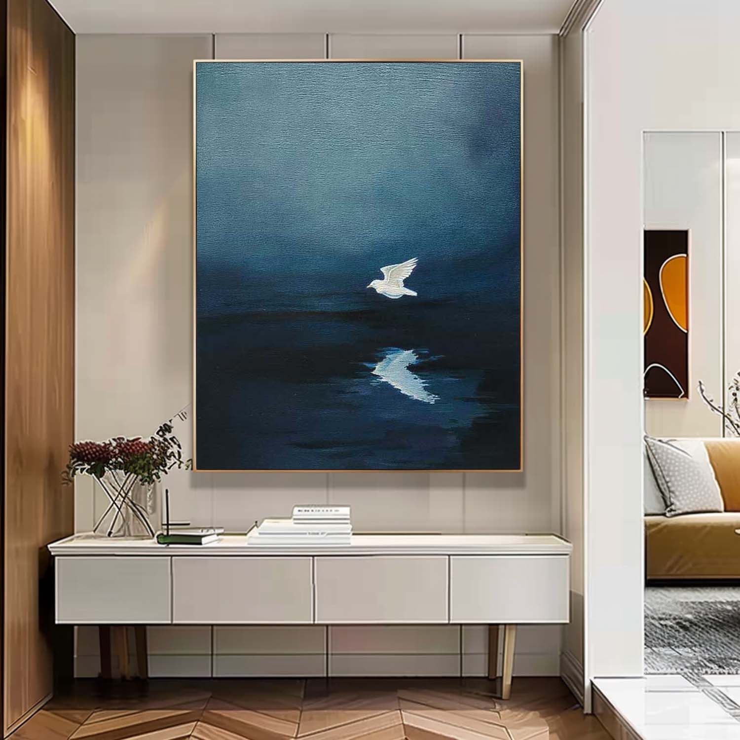Wall Art Minimalist Silhouette Painterly