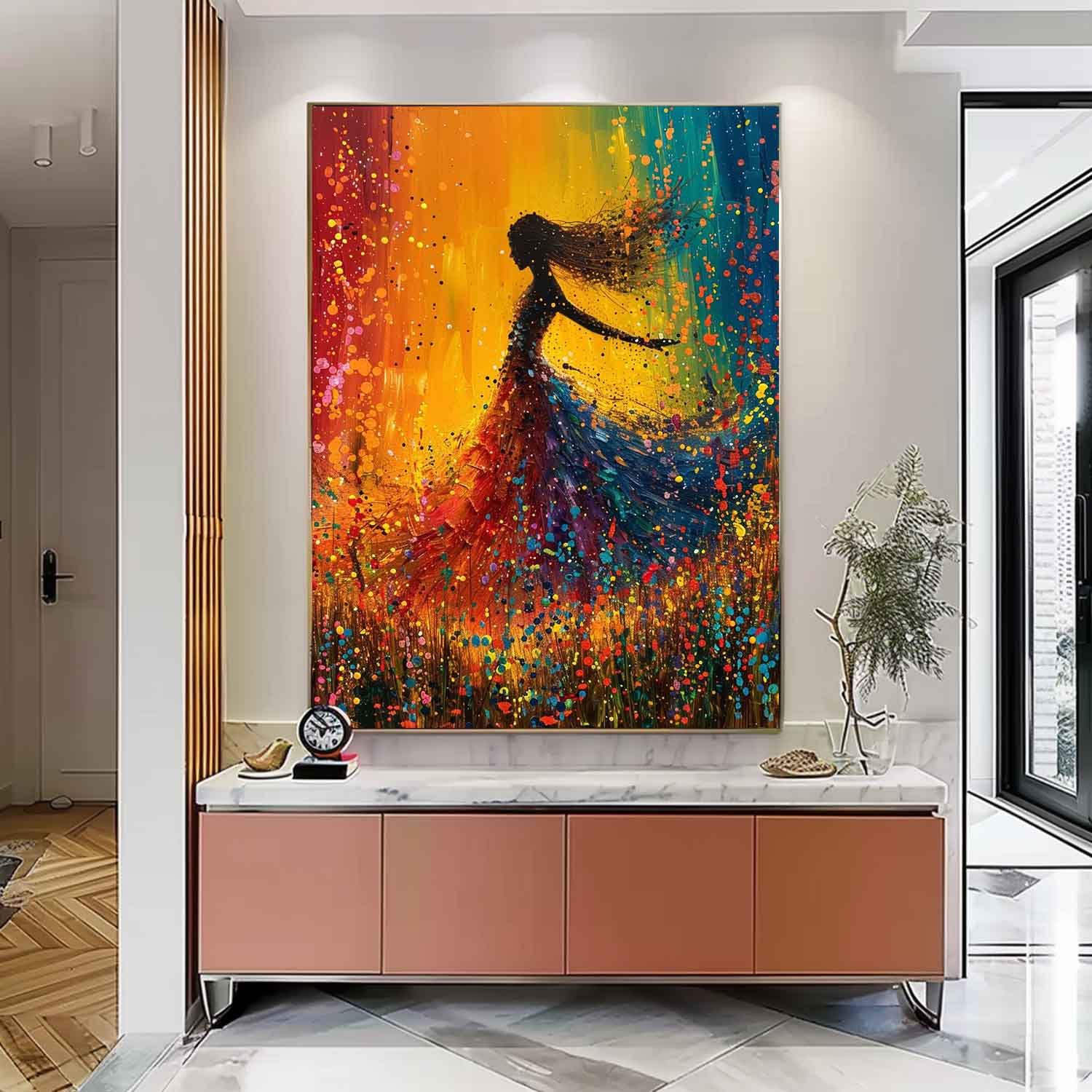 Wall Art People Painterly Dynamic Dance