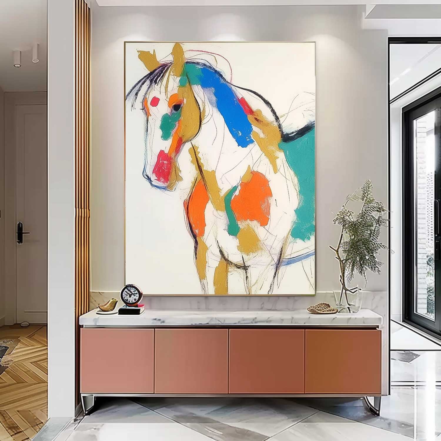 Wall Art Animal Maximalist Contemporary Cartoon