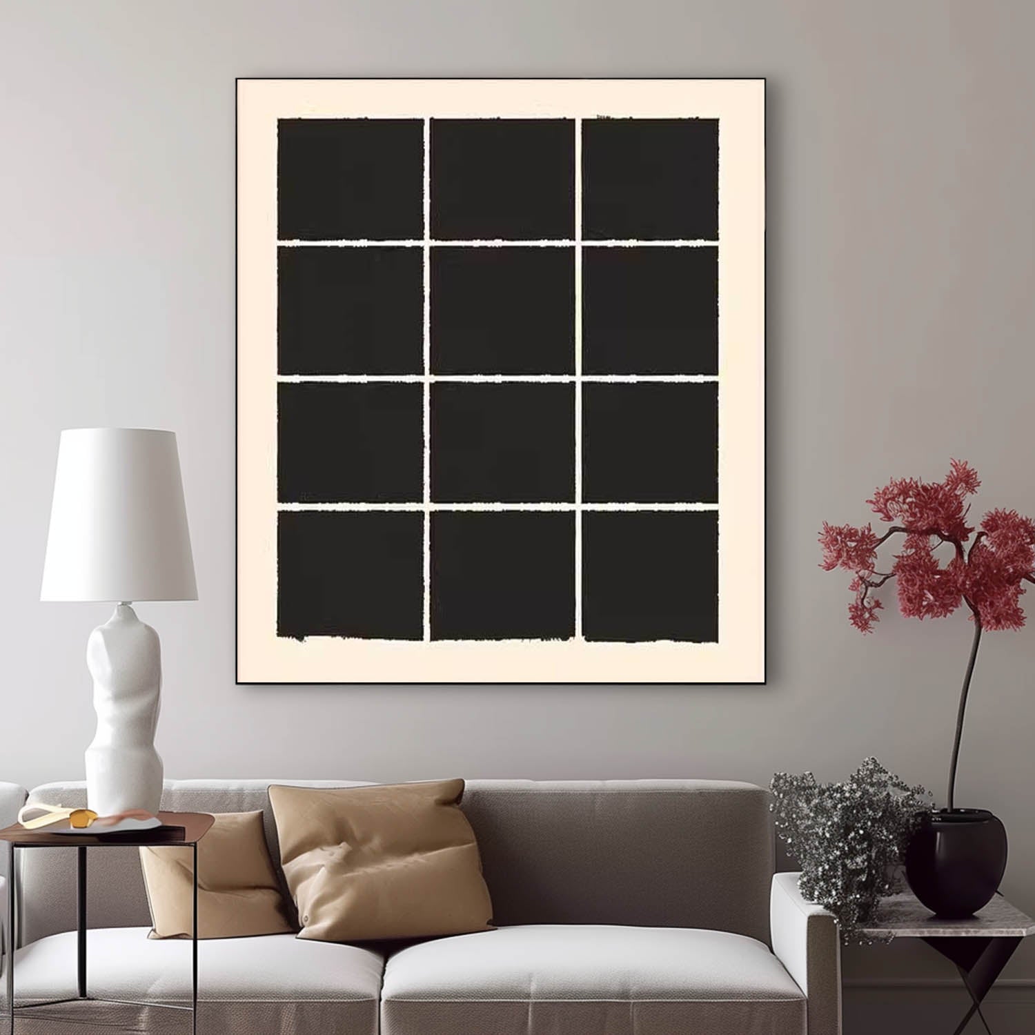 Wall Art Understated Minimalist Elegant Grid