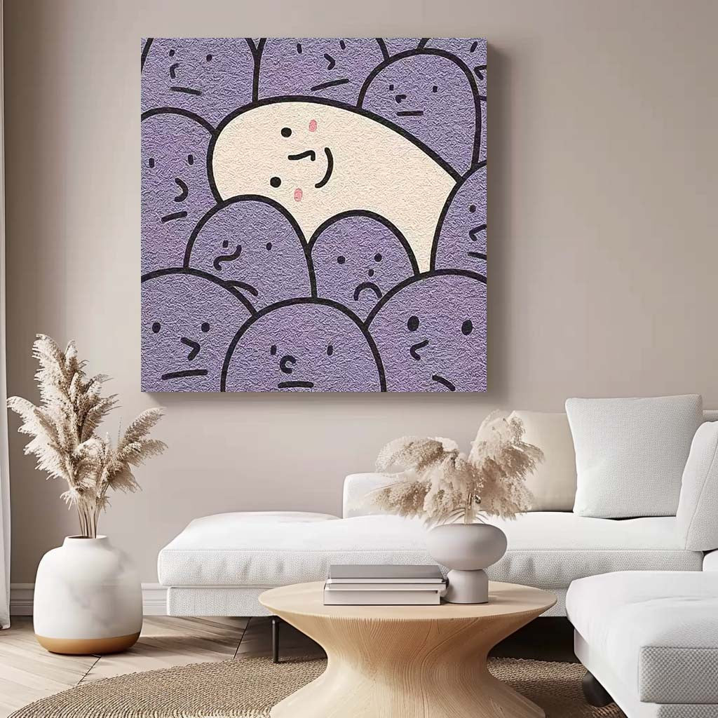 Wall Art Minimalist Energetic Painterly Vibrant