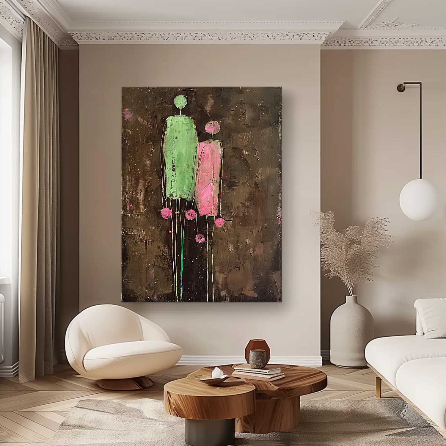Wall Art People Moody Expressionist Abstract