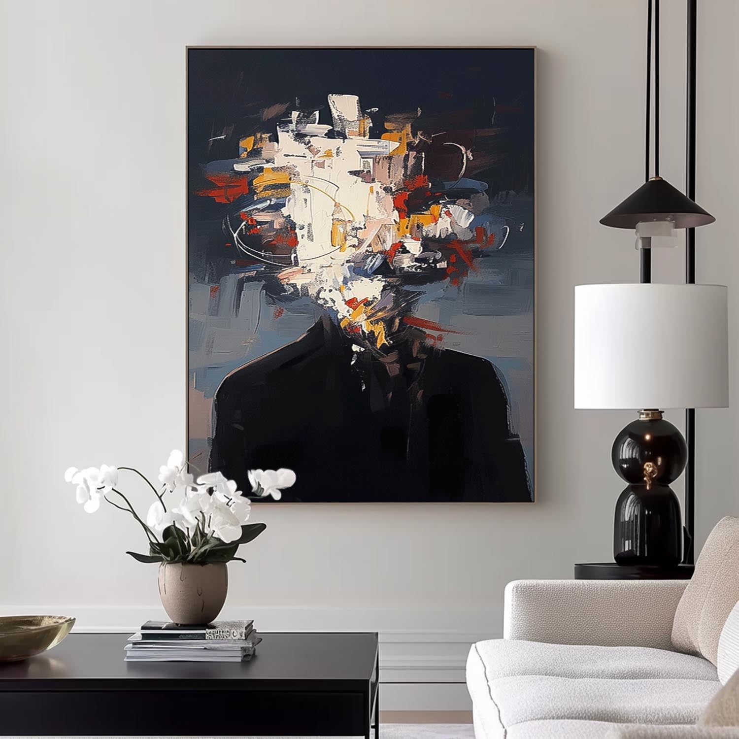 Wall Art Impasto People Energetic Colorful