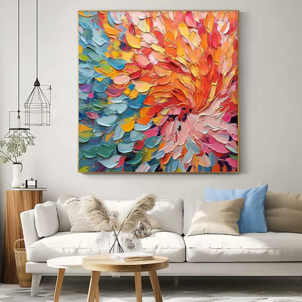 Wall Art Abstract Vibrant Dynamic