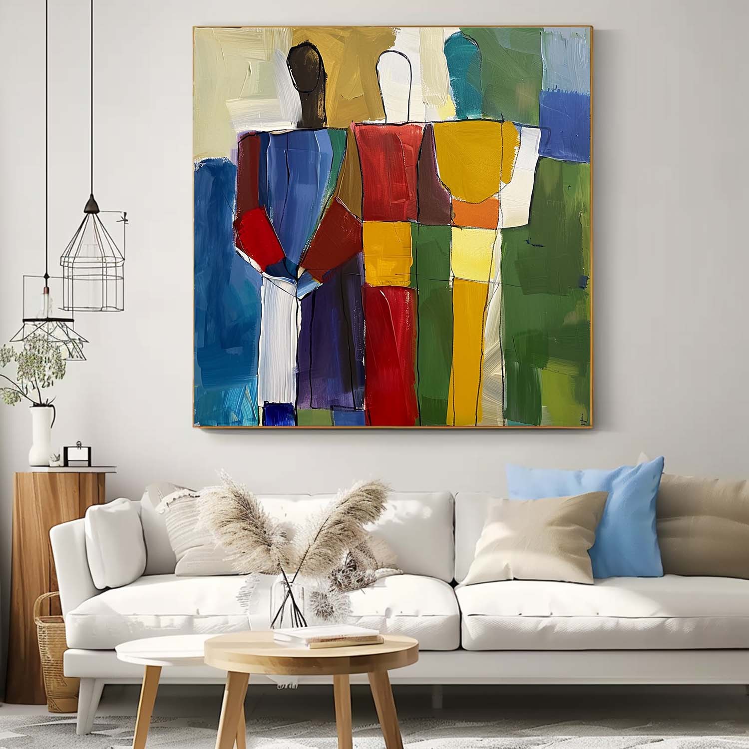 Wall Art Figurative Painterly Geometric Cubist
