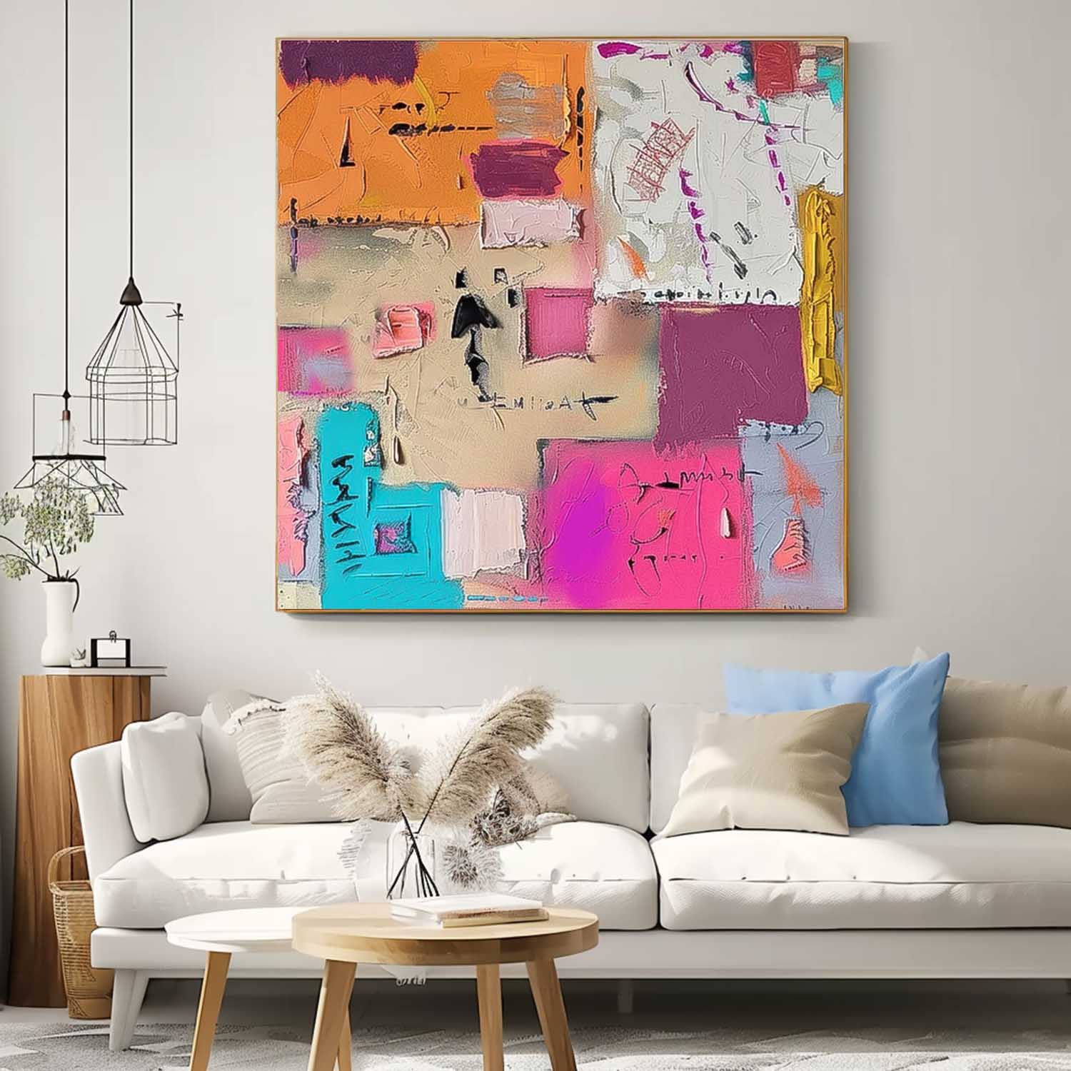 Wall Art Abstract Cheerful Warm Pop