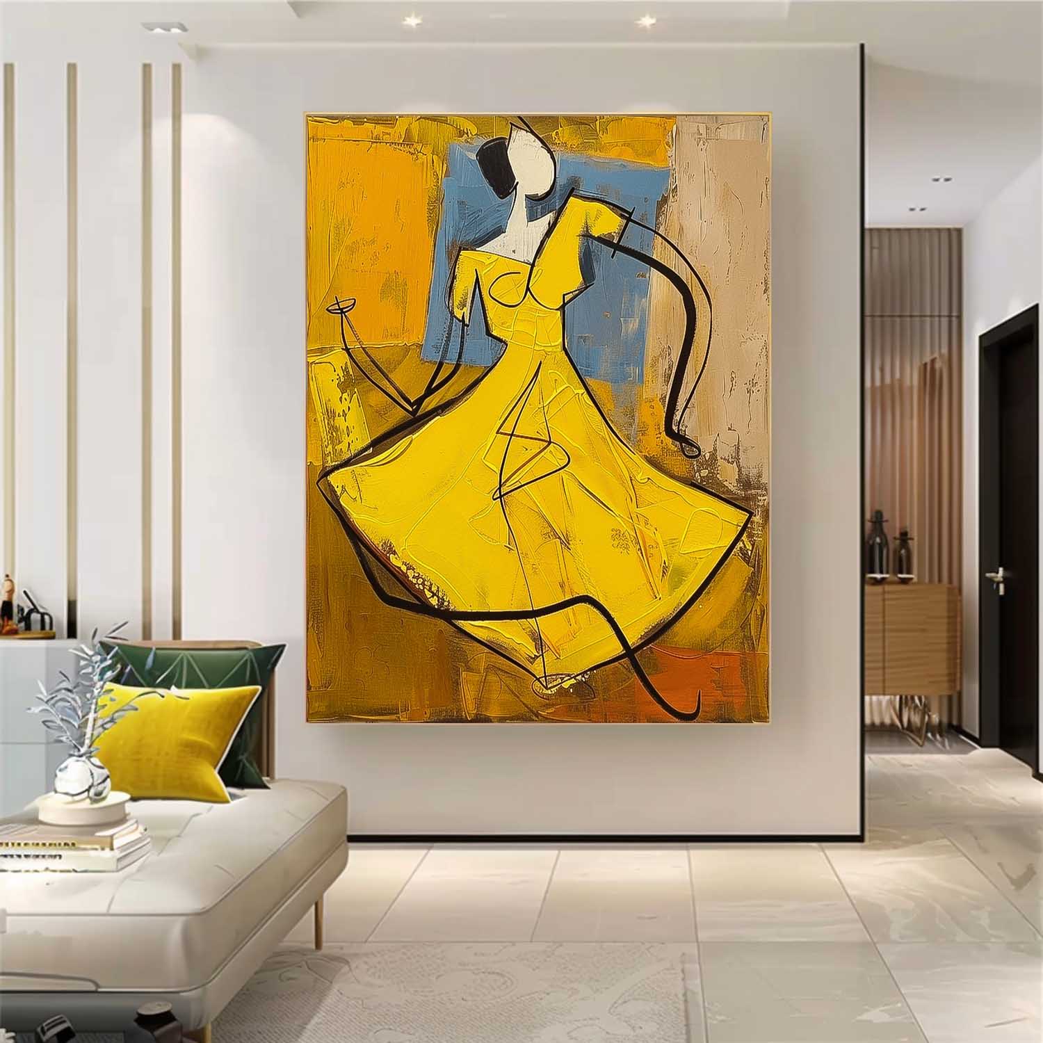 Wall Art Cubist Abstract Dancing