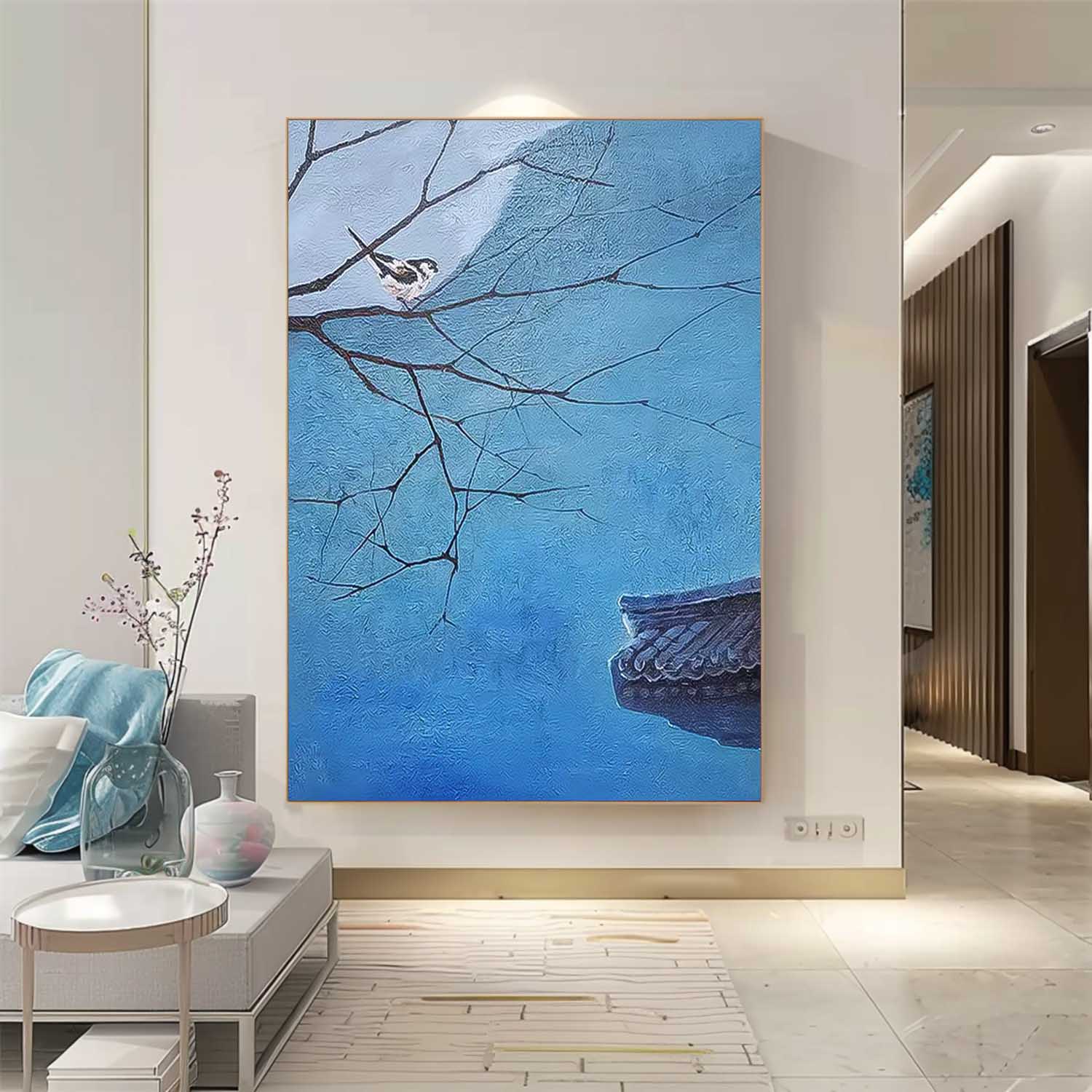 Wall Art Landscape Oriental Night Meditative Design