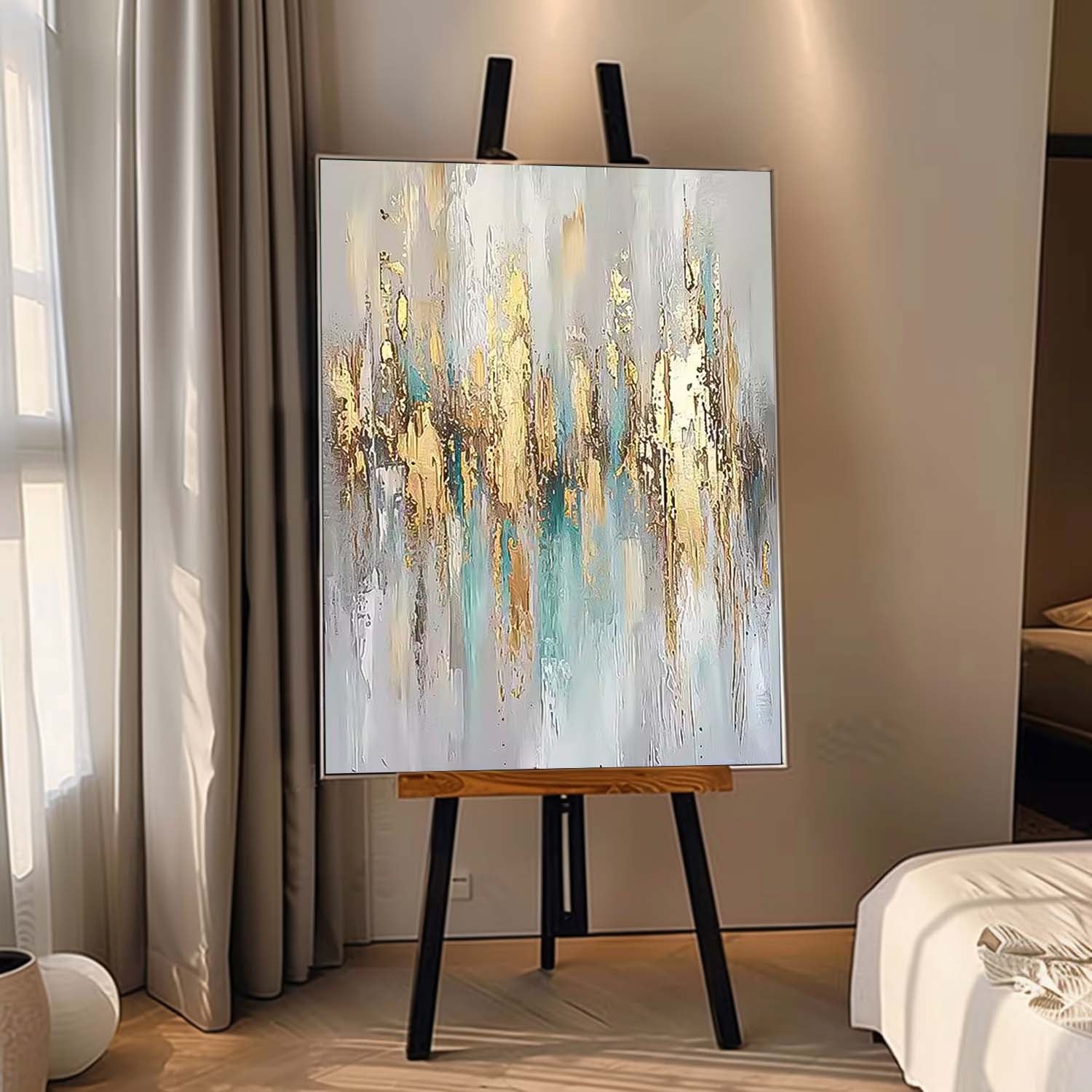 Wall Art Impasto Abstract Modern Understated