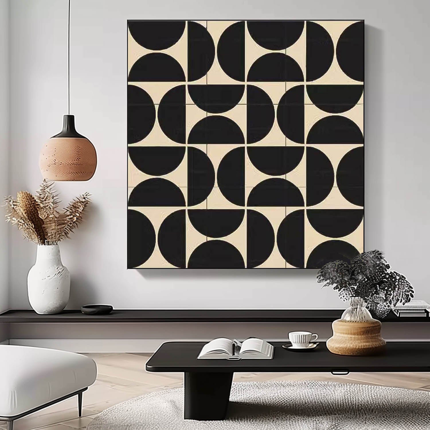 Wall Art Minimalist Geometric Abstract Retro