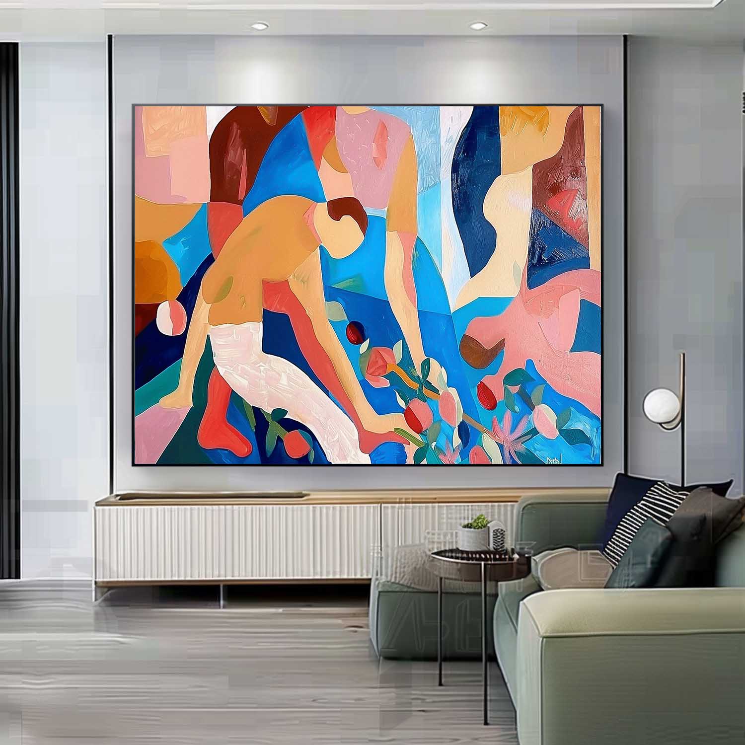 Wall Art Vibrant Abstract Geometric Atmosphere