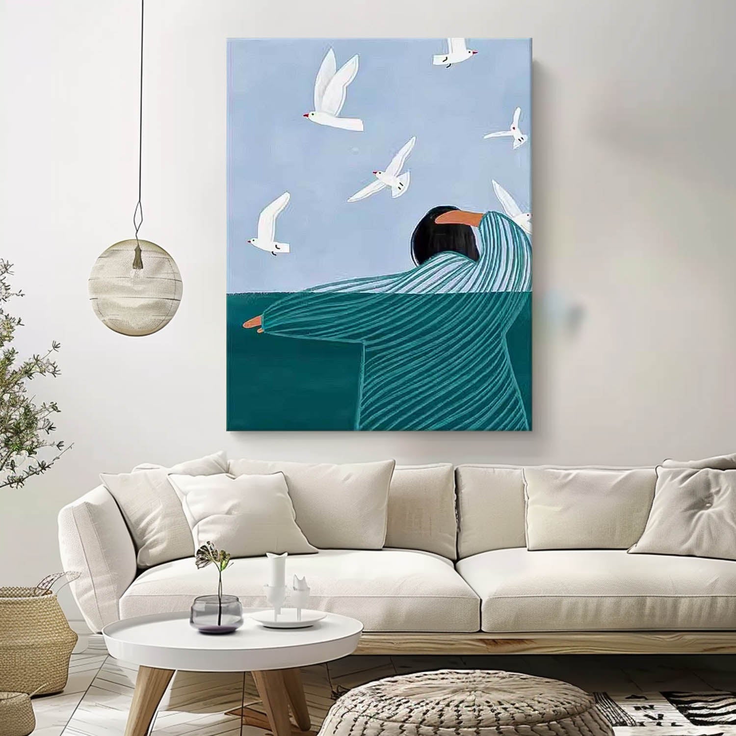 Wall Art Impasto People Cheerful Lively Atmosphere