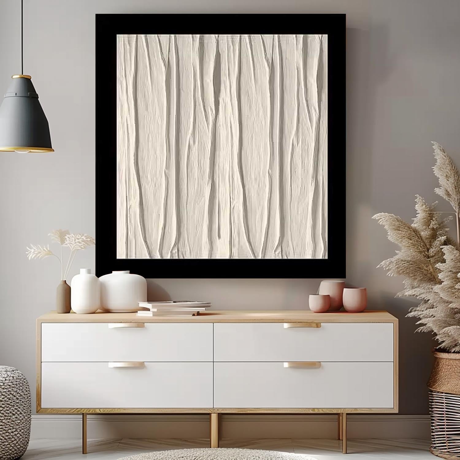 Wall Art Minimalist Grid Geometric Contemporary