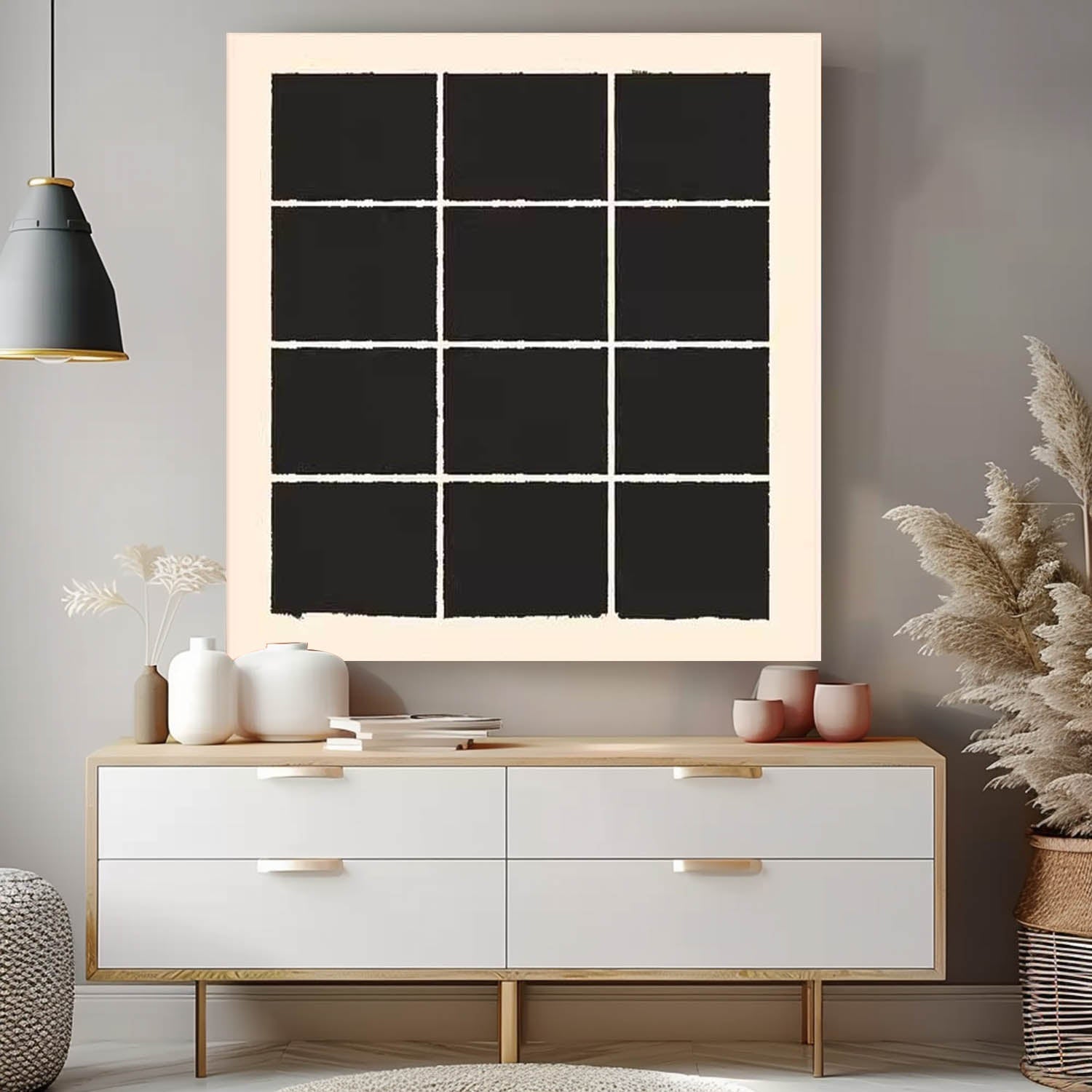 Wall Art Understated Minimalist Elegant Grid
