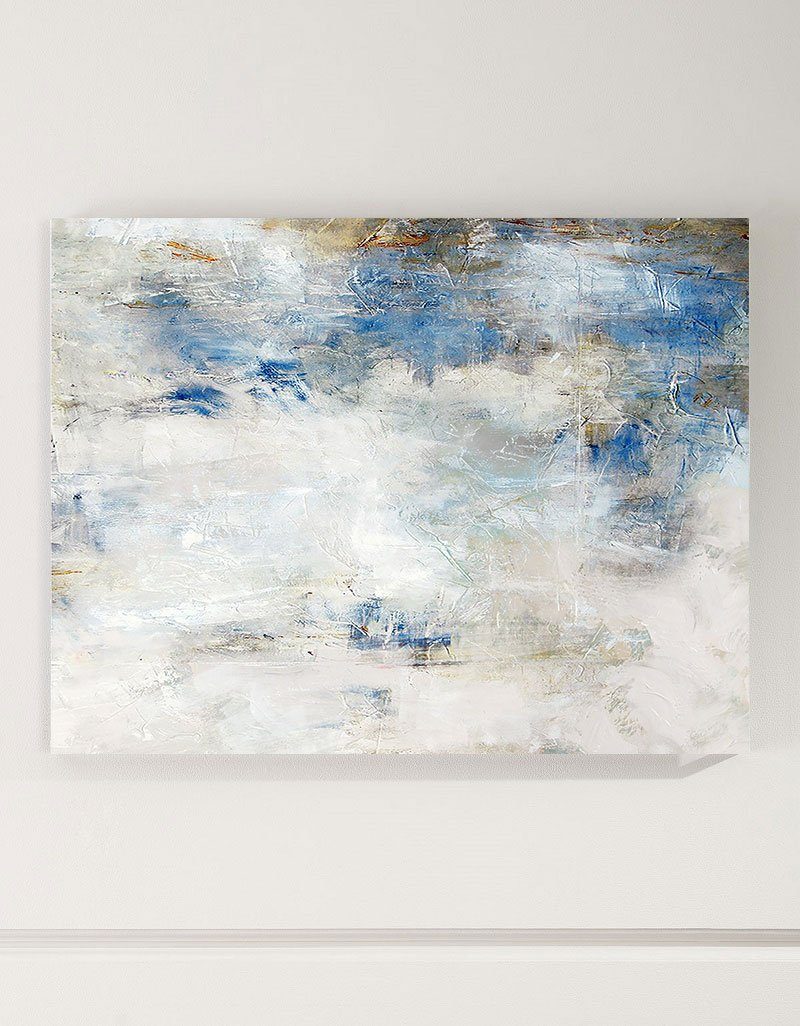 Blue White Minimal Abstract Art ABAH10 - Neutralighting