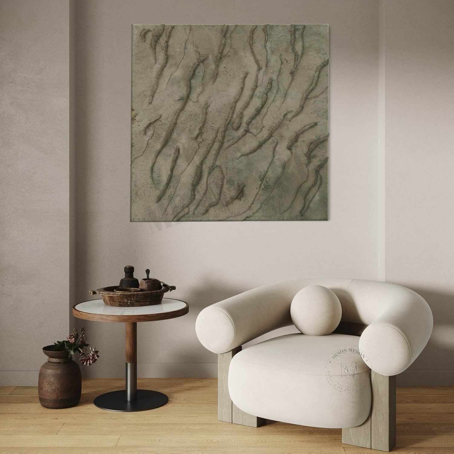Wall Art Square 3D Texture Oil Painting