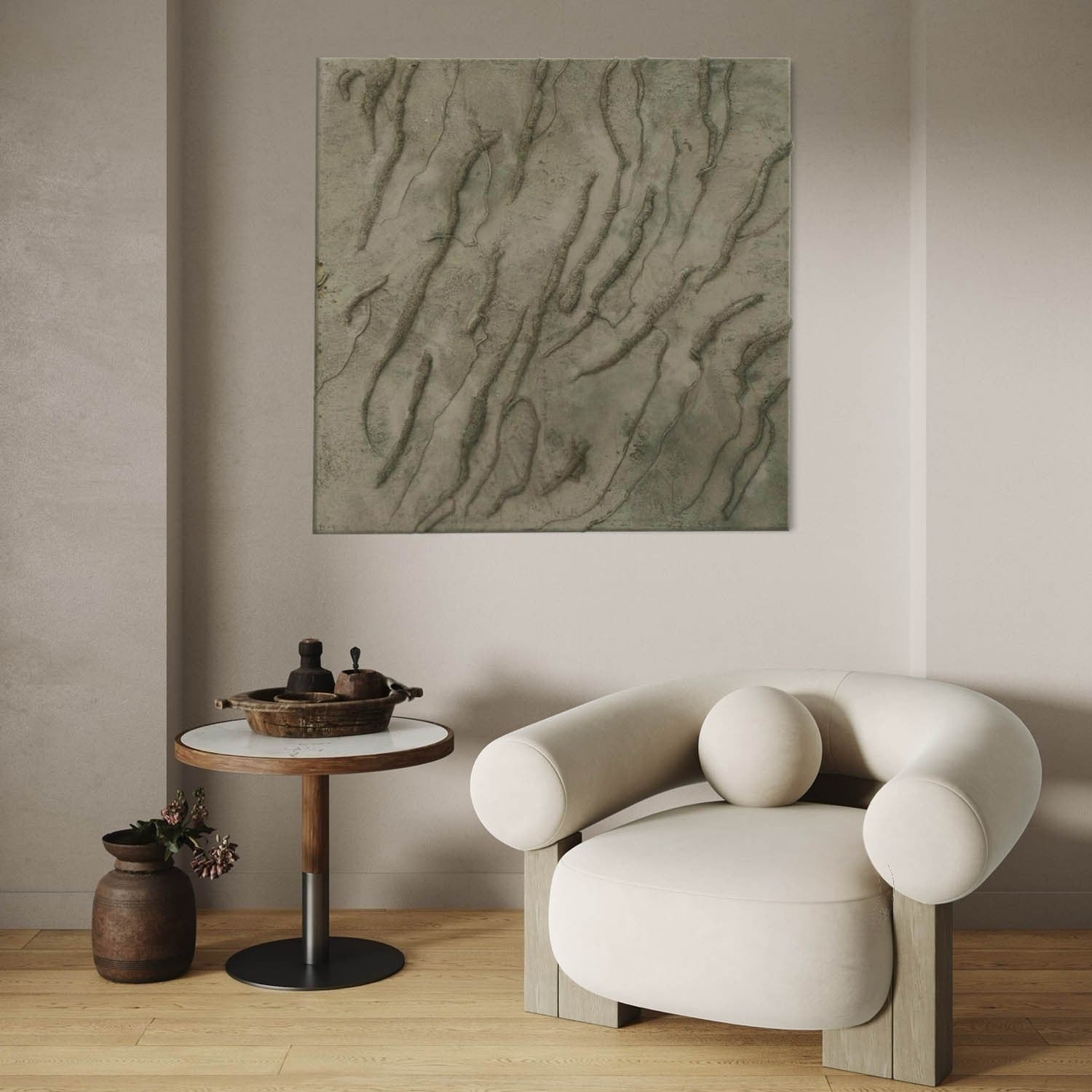 Wall Art Square 3D Texture Oil Painting