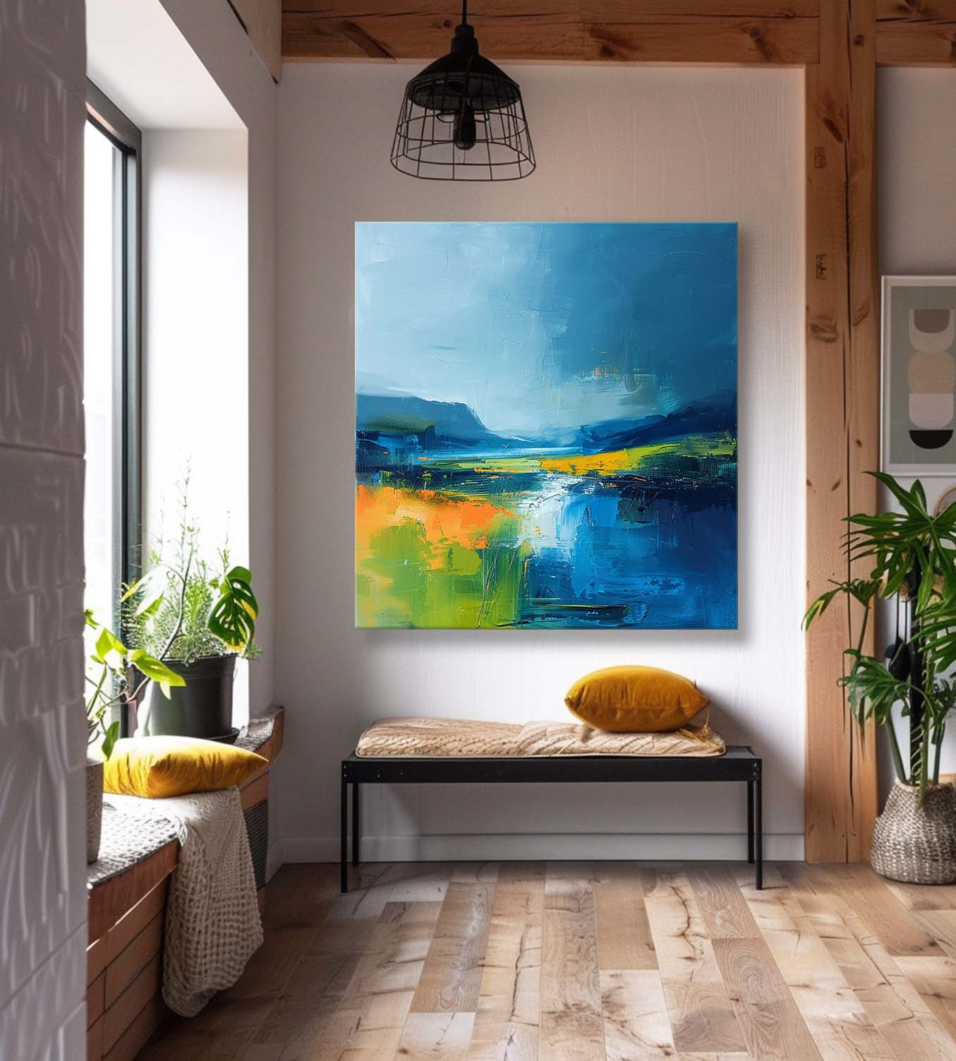 Wall Art Abstract Fresh Healing Summer Vibrant