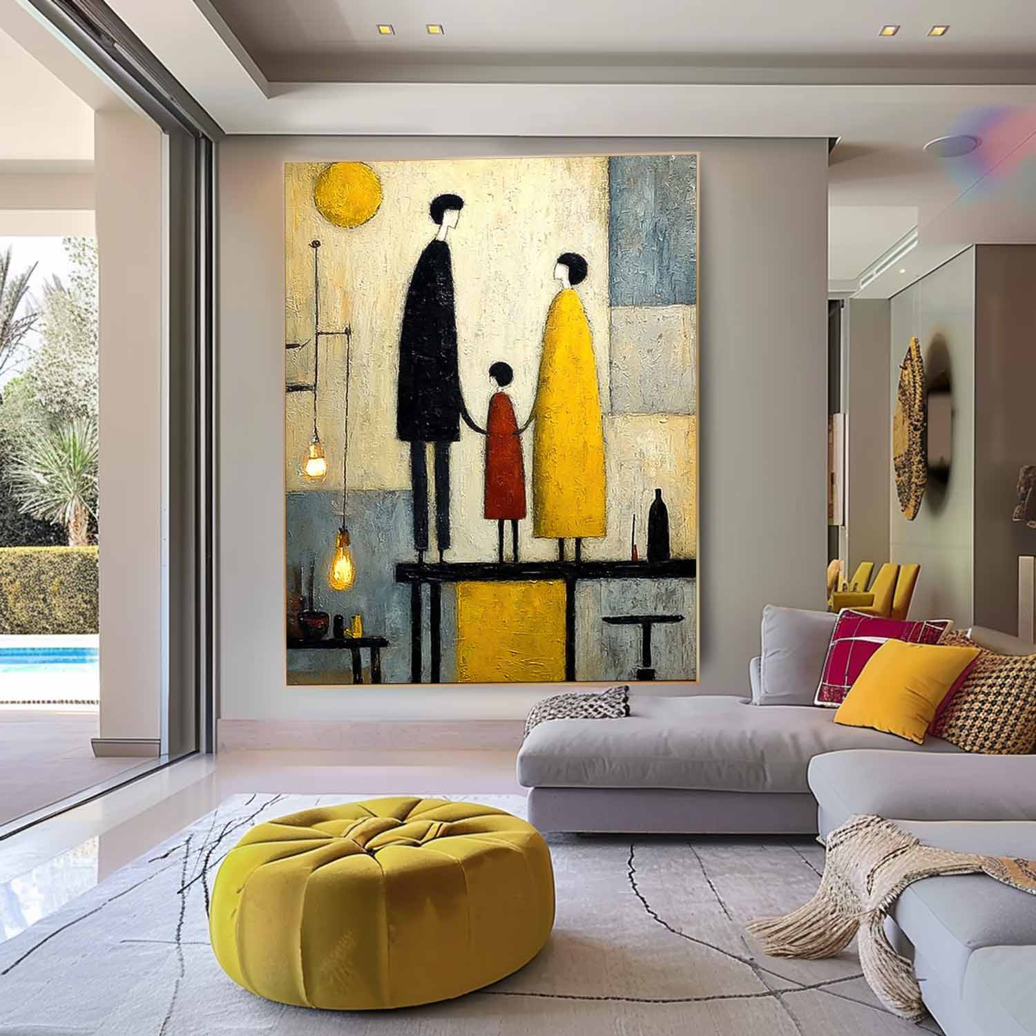Wall Art People Retro Nostalgic Family