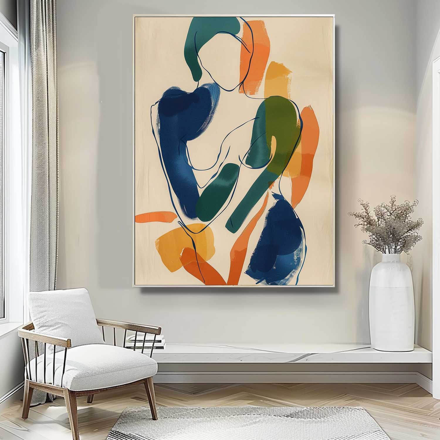 Wall Art People Playful Organic Minimalist