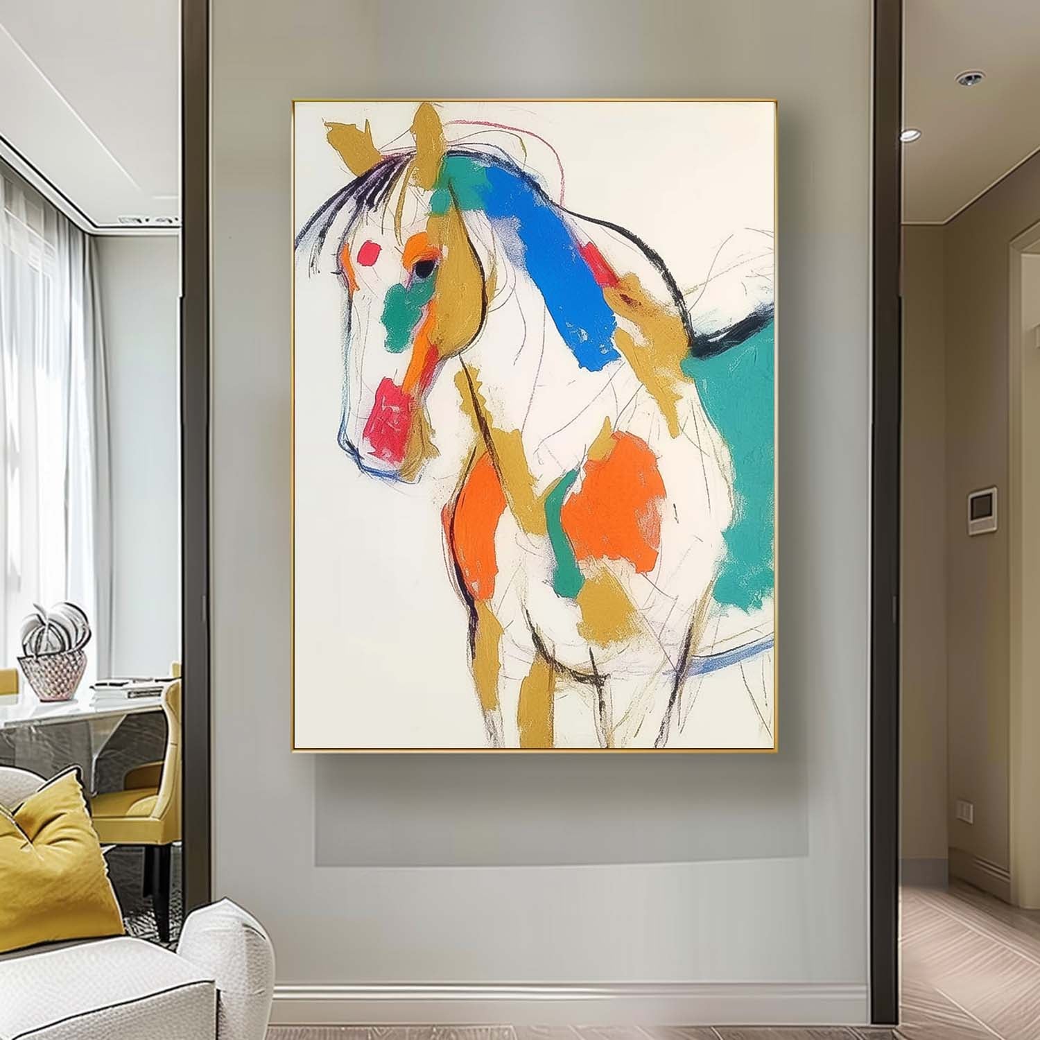 Wall Art Animal Maximalist Contemporary Cartoon