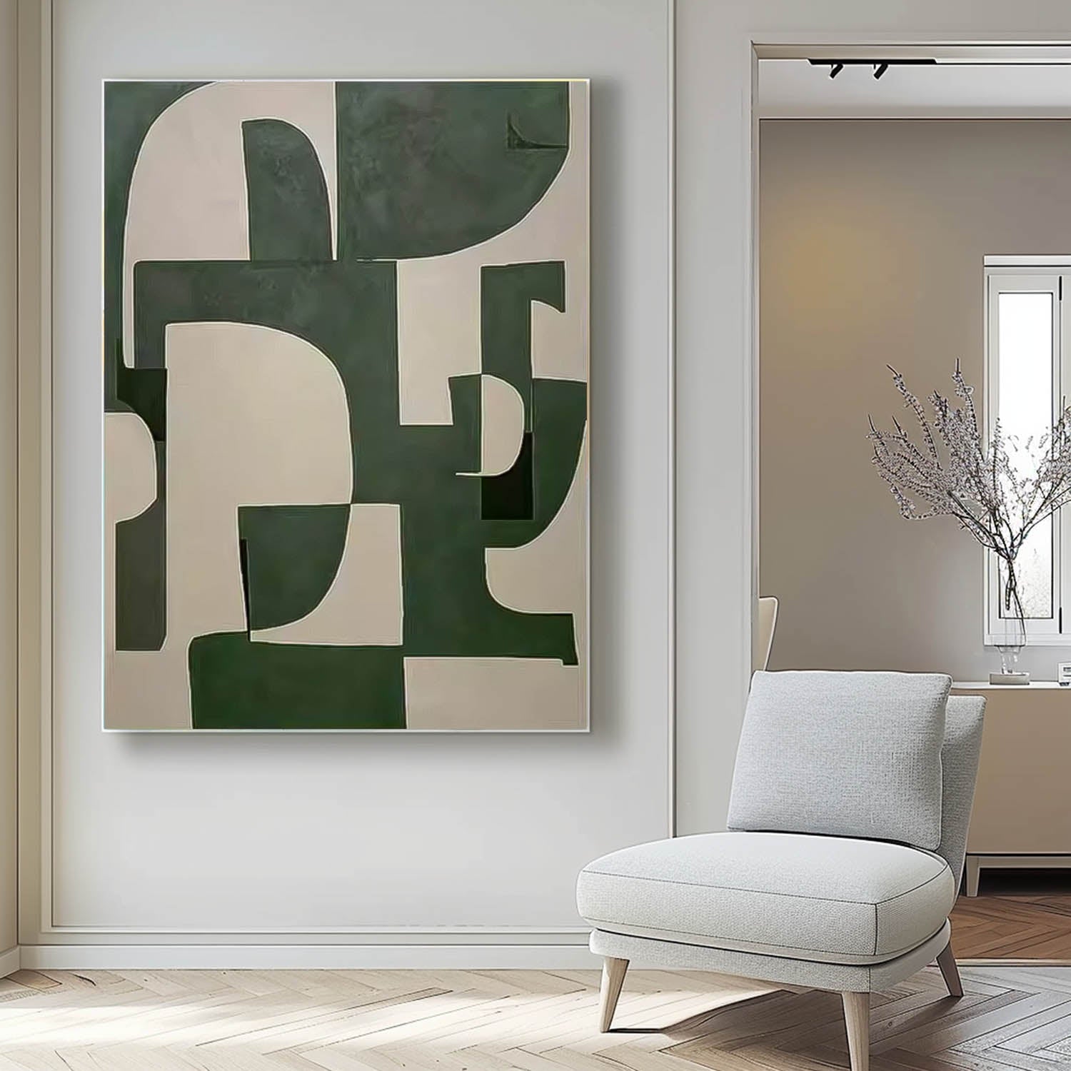 Wall Art Minimalist Modern Abstract Painterly