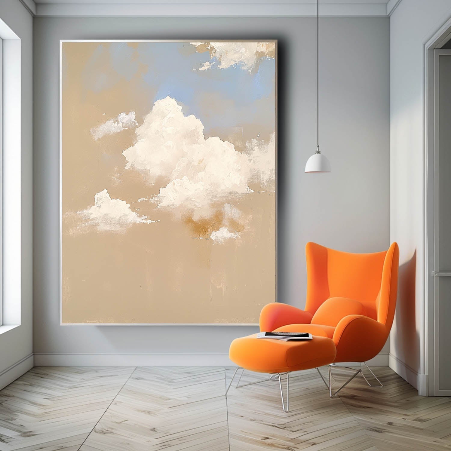 Wall Art Landscape Warm Fluffy Cloud