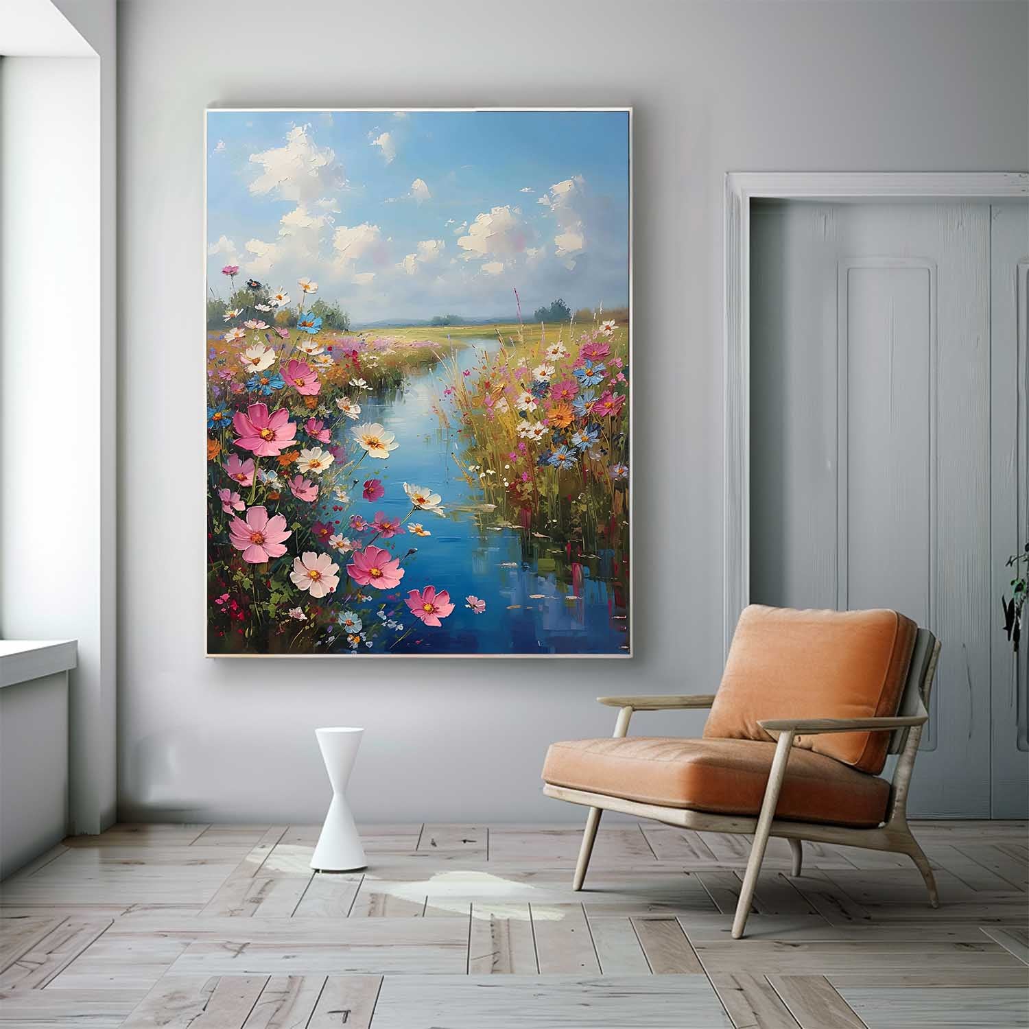 Wall Art Impasto Landscape Warm Rustic