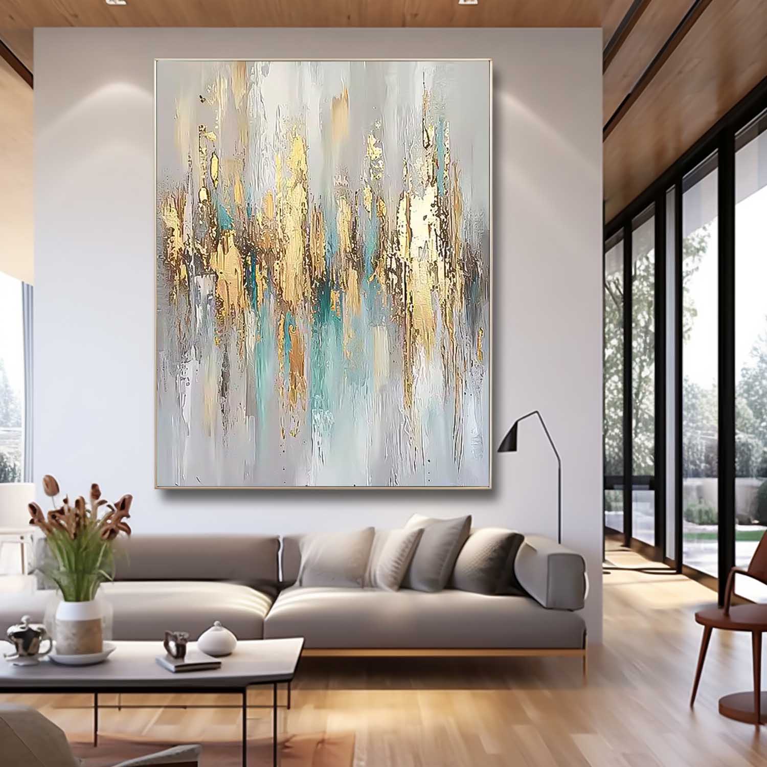 Wall Art Impasto Abstract Modern Understated