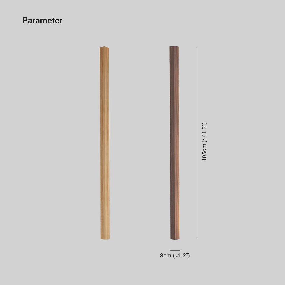 Ozawa Minimalist Linear Nature Wooden Floor Lamp - Neutralighting