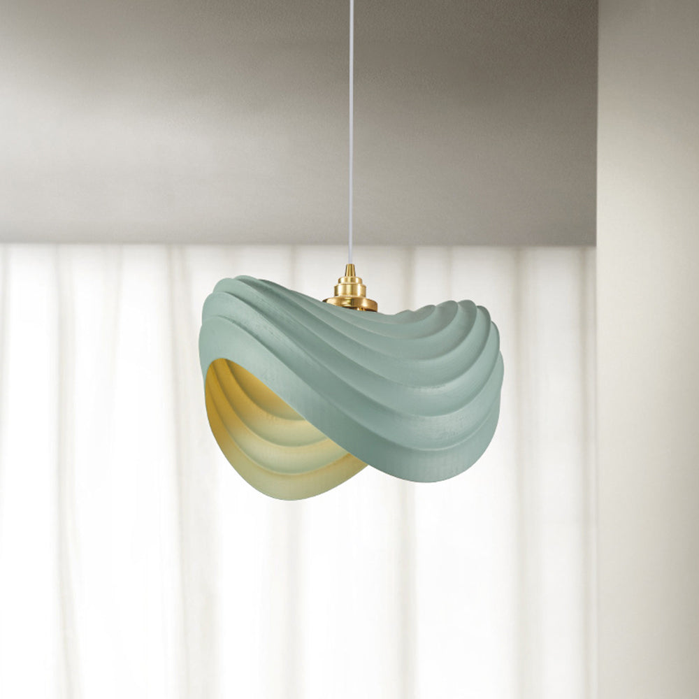 Ritta Wabi-Sabi Minimalisme Ripple Pendant Light, Resin&Metal - Neutralighting