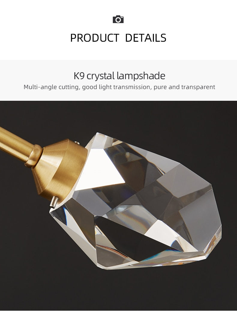 Kristy Luxurious Crystal Chandelier Living Room Golden - Neutralighting