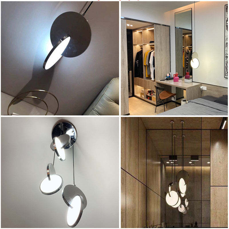 Arisha Pendant Light, Disc, Gold/Silver - Neutralighting