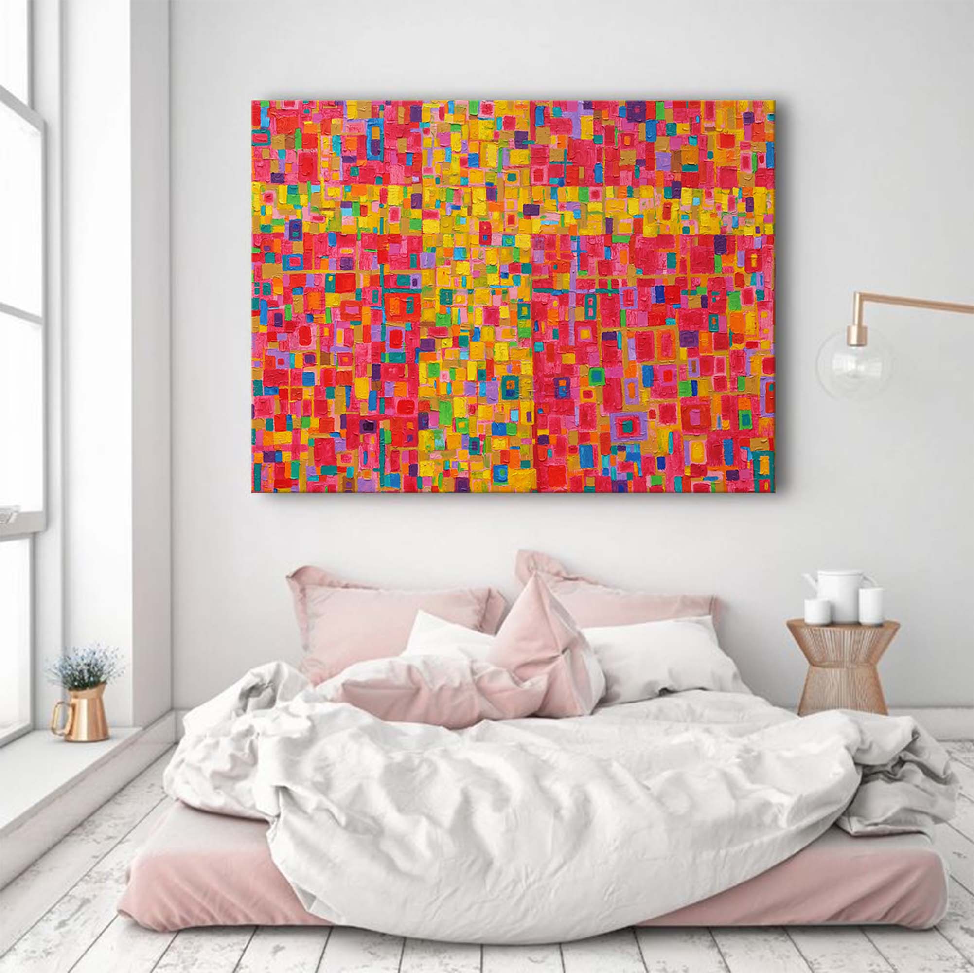 Wall Art Abstract Minimalist Bold Color