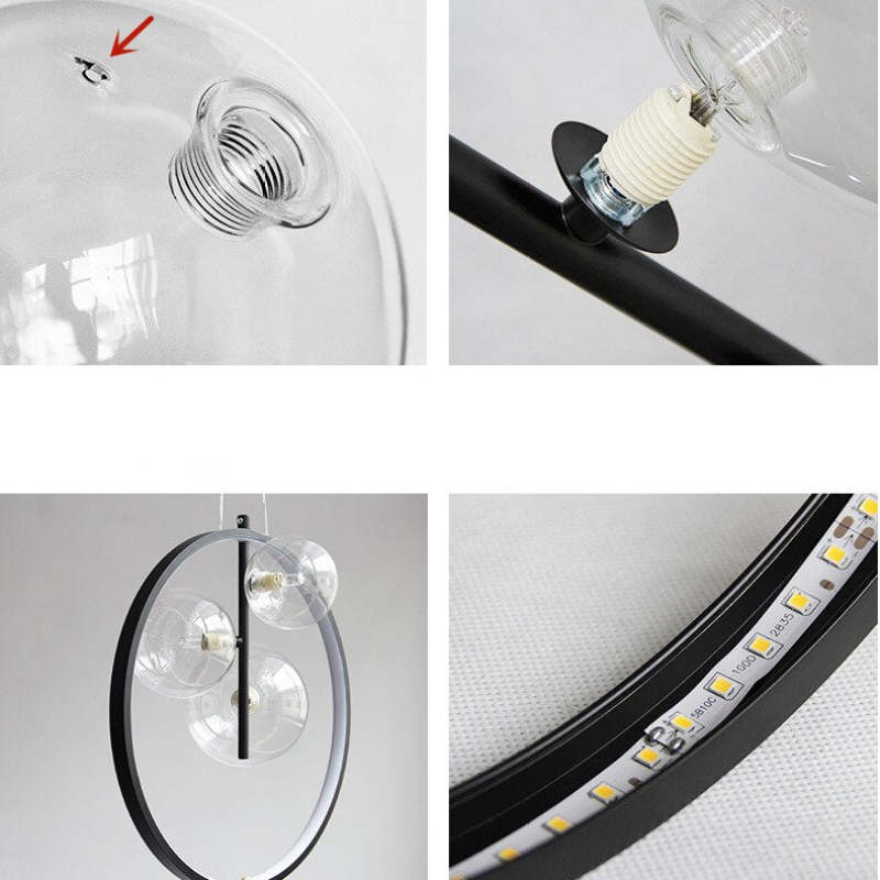 Arisha Nordic Glass Bubbles LED Modern Pendant Light for Dining Room - Neutralighting