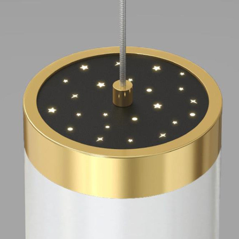 Arisha Modern Metal Starry Pendant Light, Black/White/Gold - Neutralighting