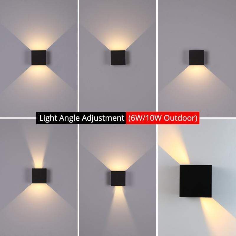 Nexu Modern Adjustable Square Outdoor Wall Lamp LED - Neutralighting