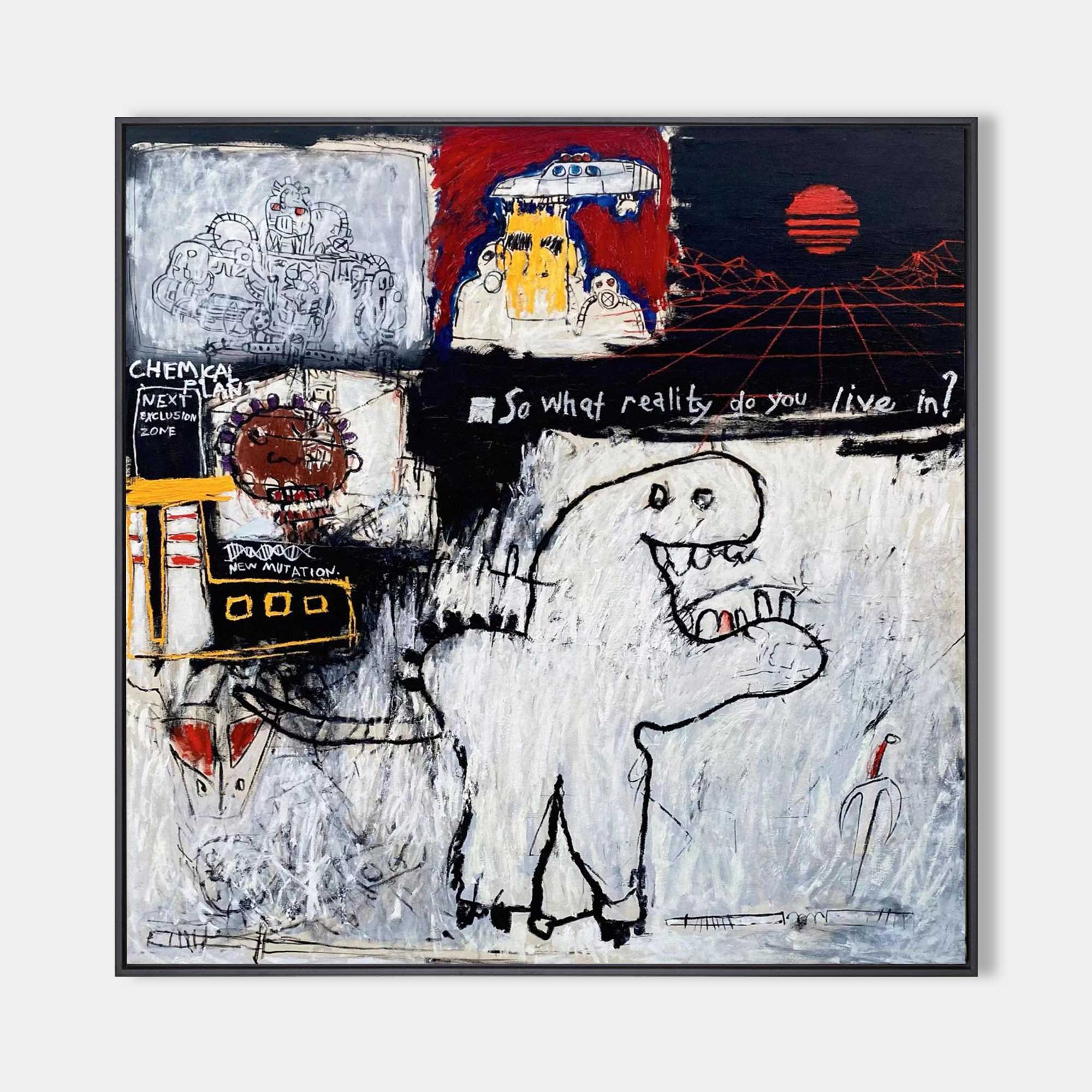 Wall Art Abstract Graffiti Playful Energetic