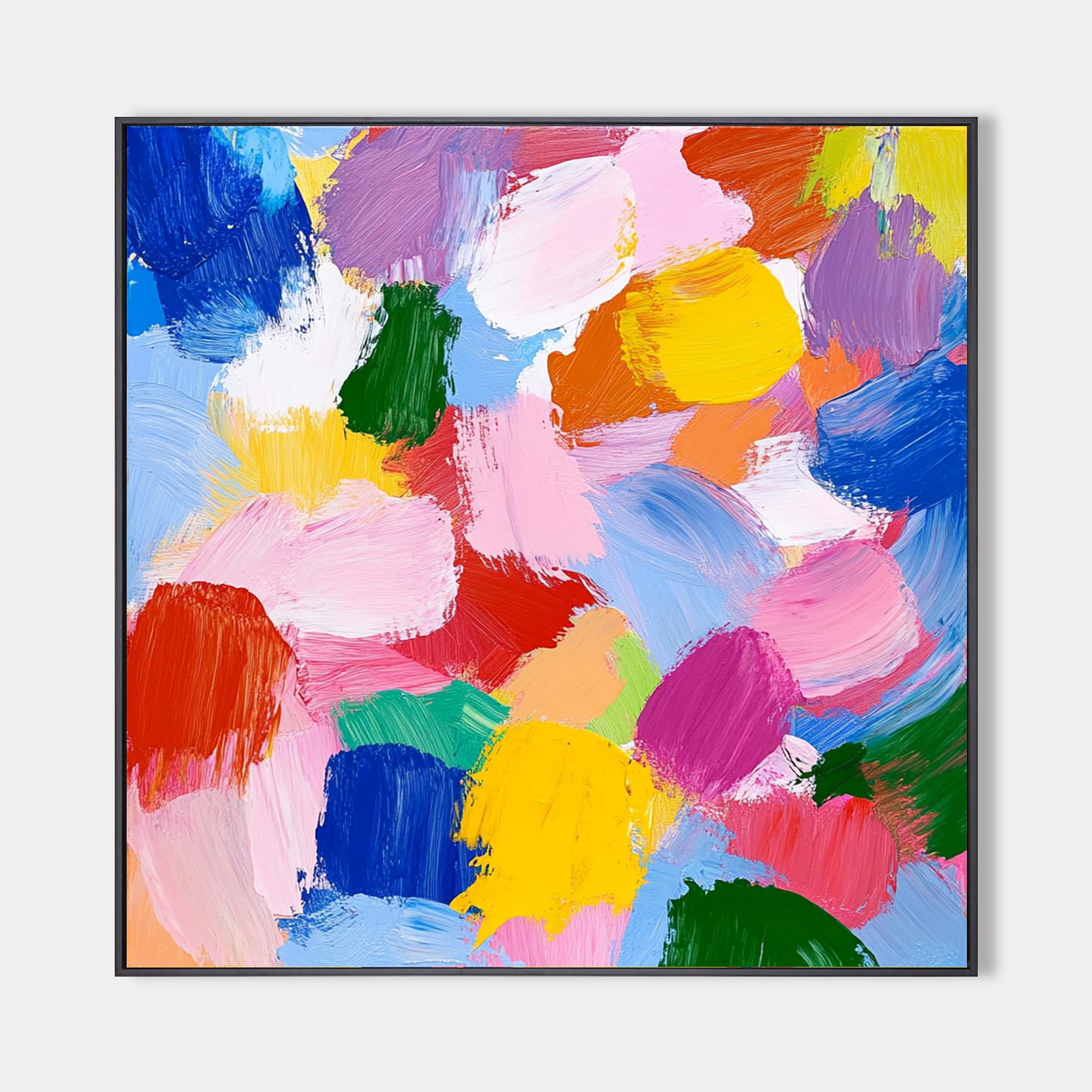 Bright Abstract Expression Canvas Wall Art