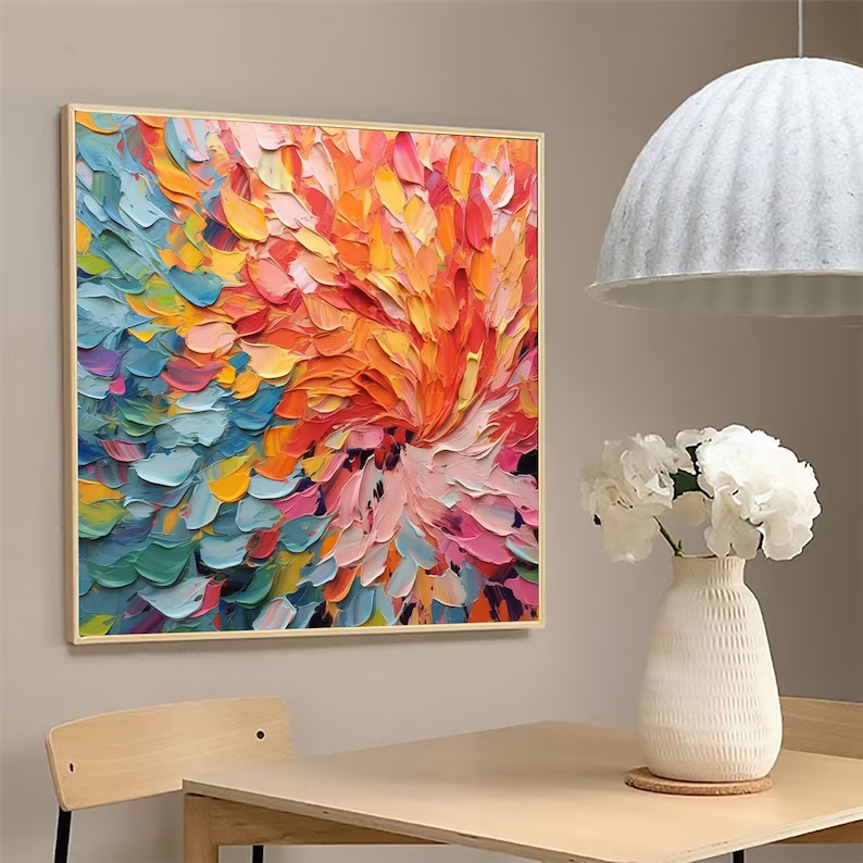 Wall Art Abstract Vibrant Dynamic