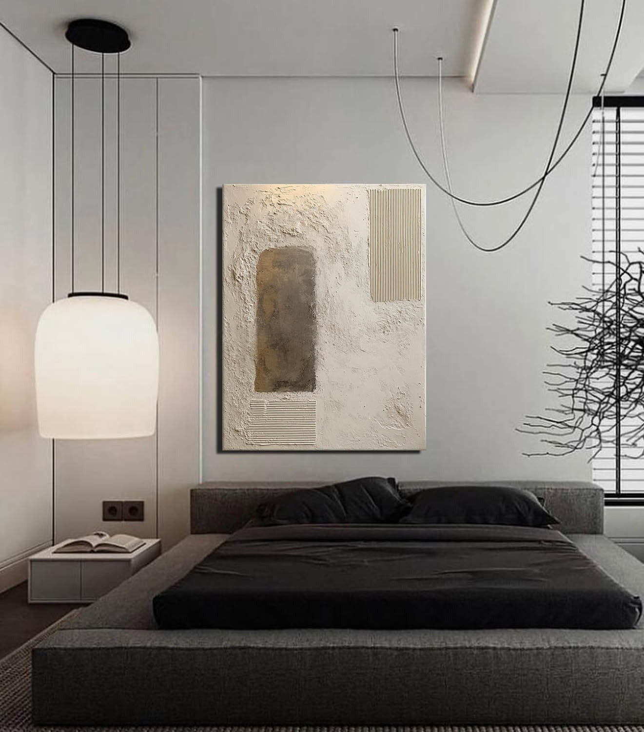 Wabi-Sabi Multi-Texture Abstract Painting