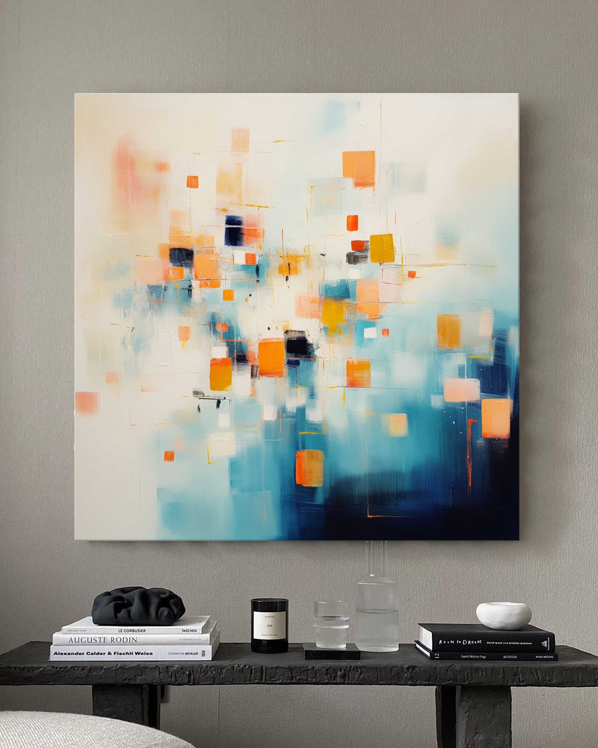 Abstract Canvas Art AB219 - Neutralighting