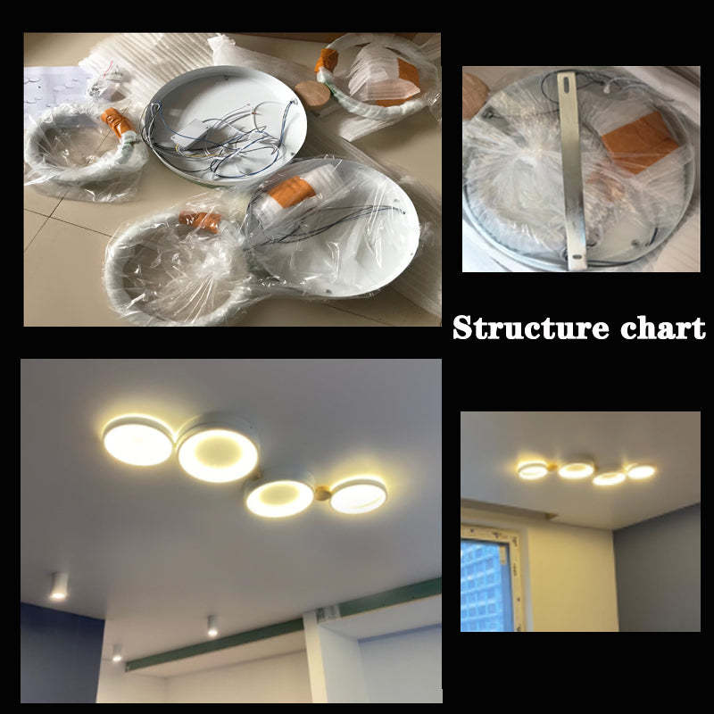 Arisha Round Flush Mount Ceiling Light 3 Colour 3/4/5/6/7 Heads - Neutralighting