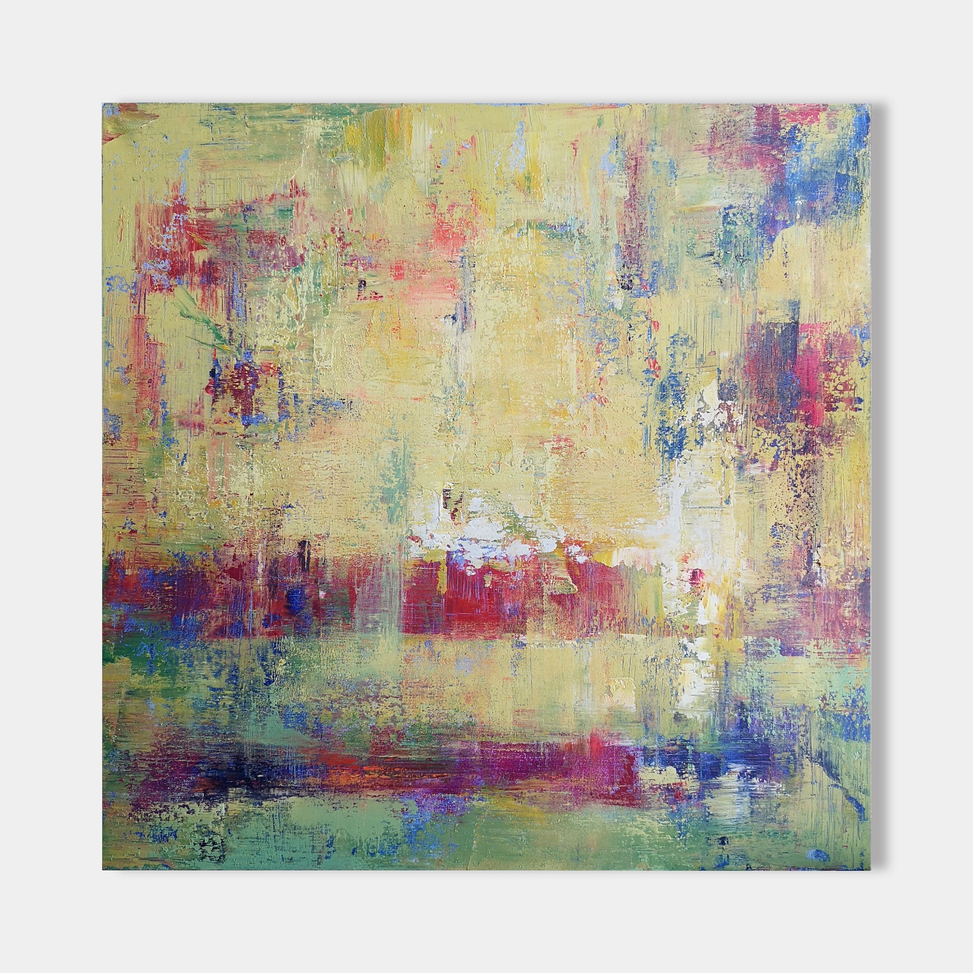 Yellow Abstract Art