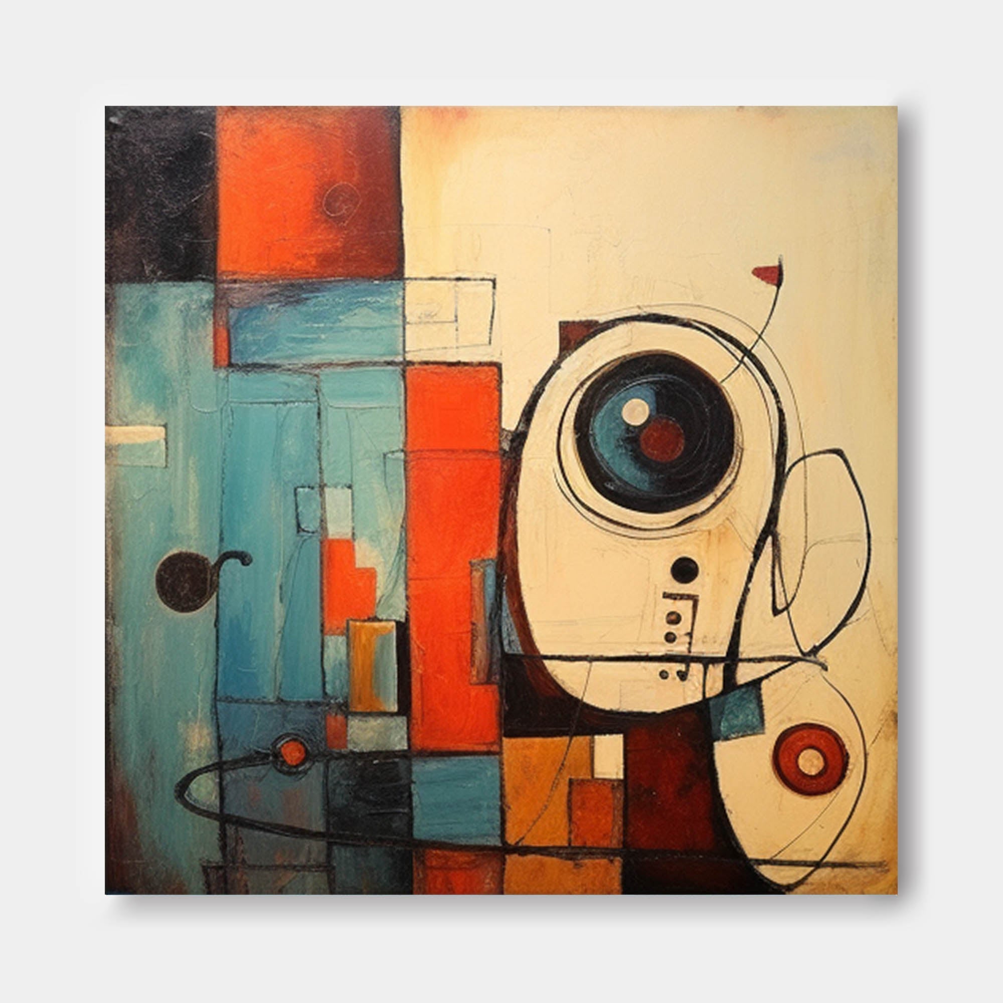 Abstract Canvas Art AB320 - Neutralighting