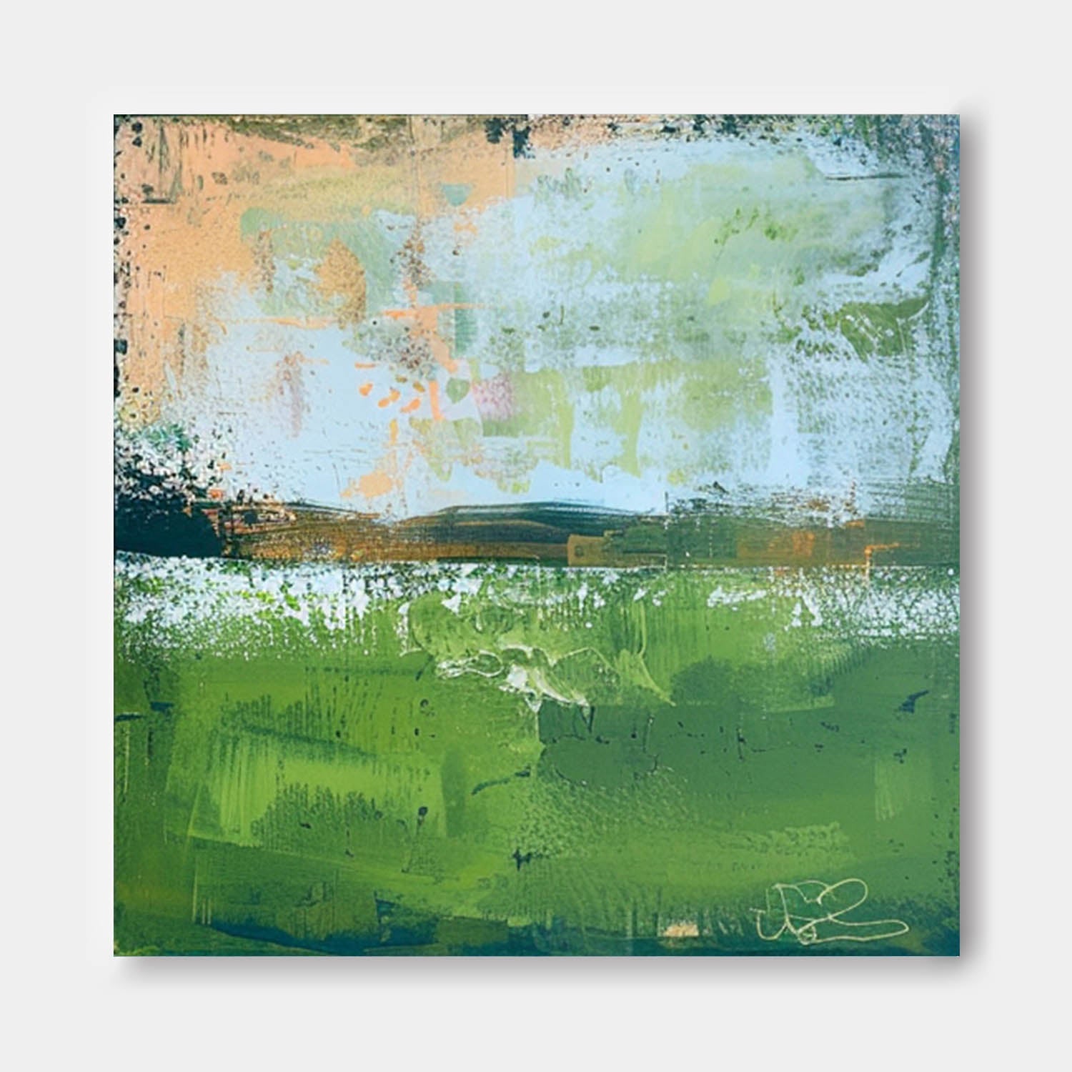 Wall Art Abstract Landscape Nature Vibrant Fresh